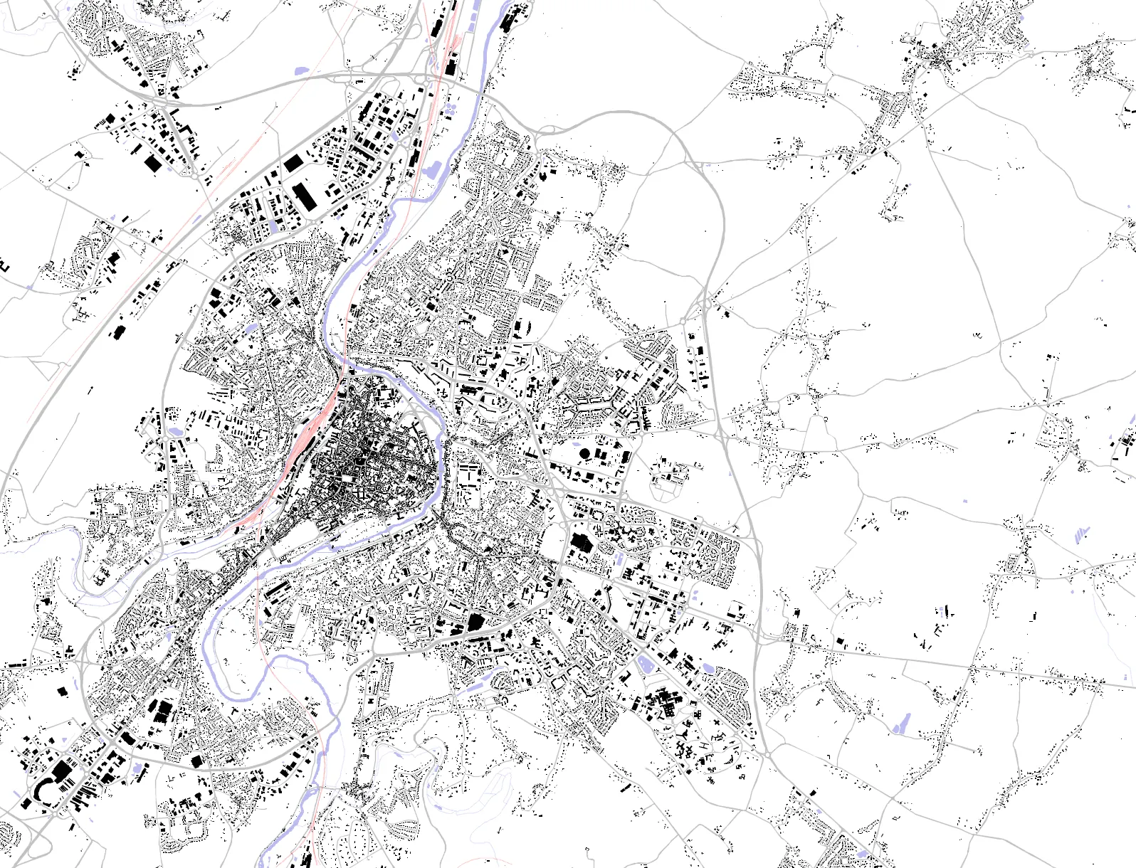 Poitiers figure ground plan