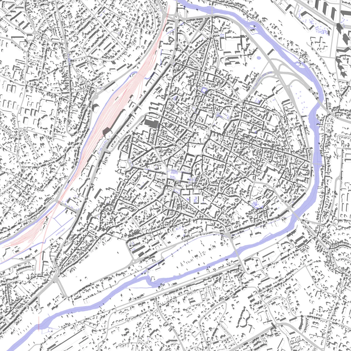 Poitiers site plan (2.5 km)