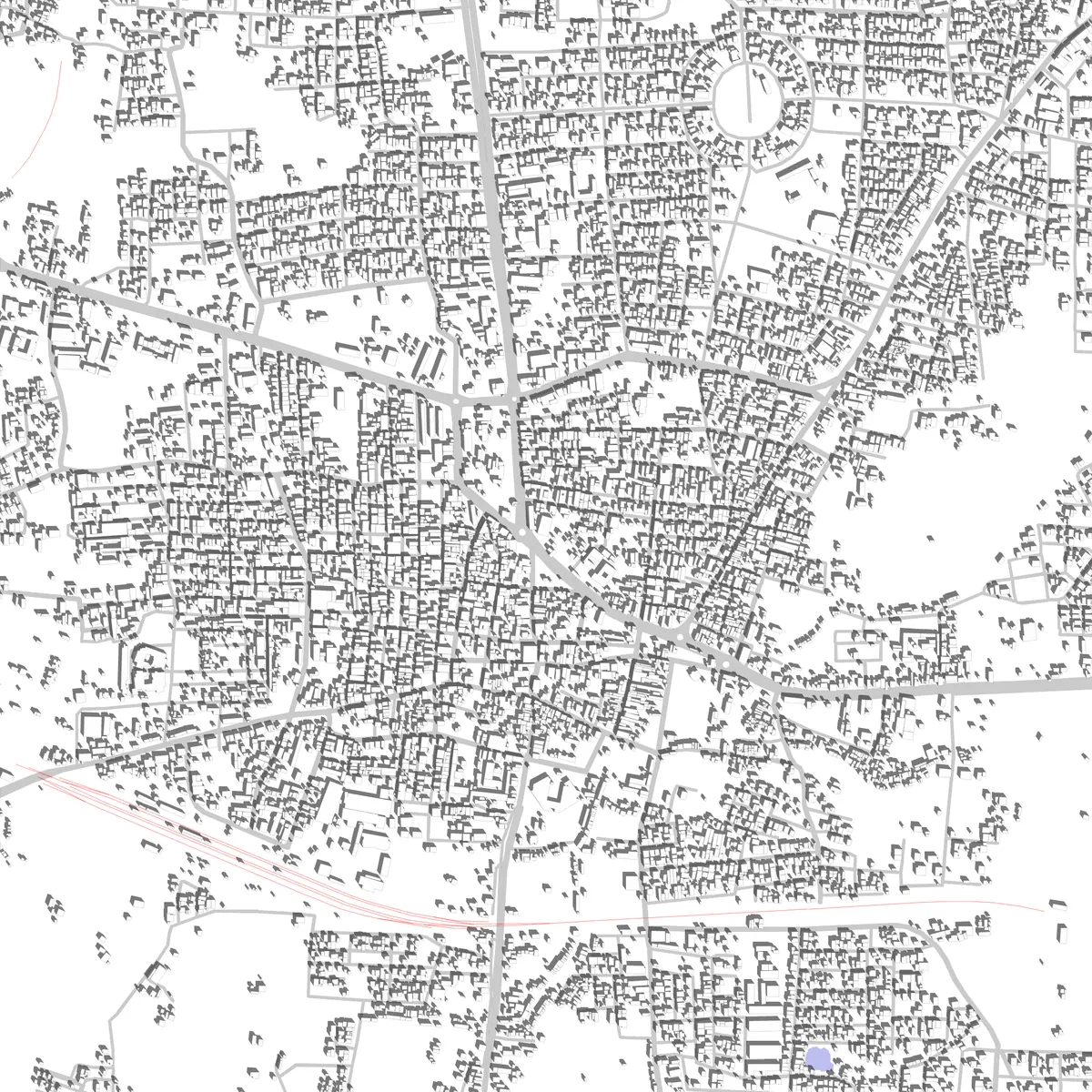 Pollachi site plan (2.5 km)