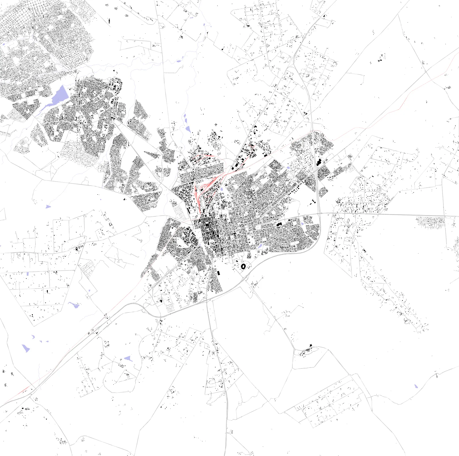 Polokwane figure ground plan