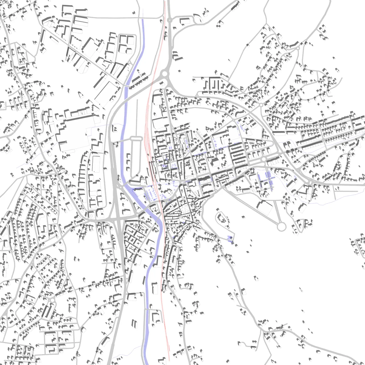 Pombal planta de localização (2,5 km)