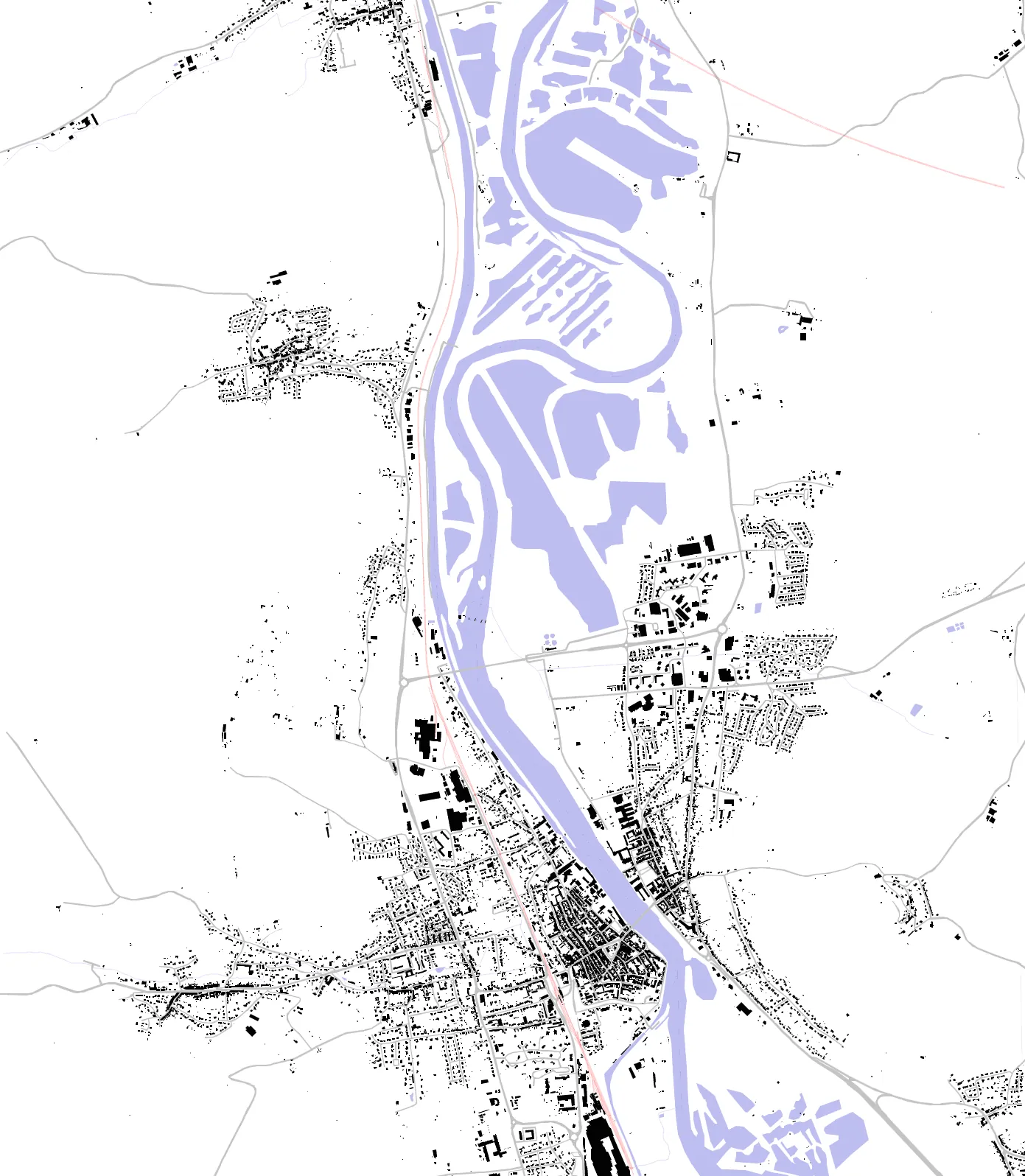 Pont-à-Mousson figure ground plan
