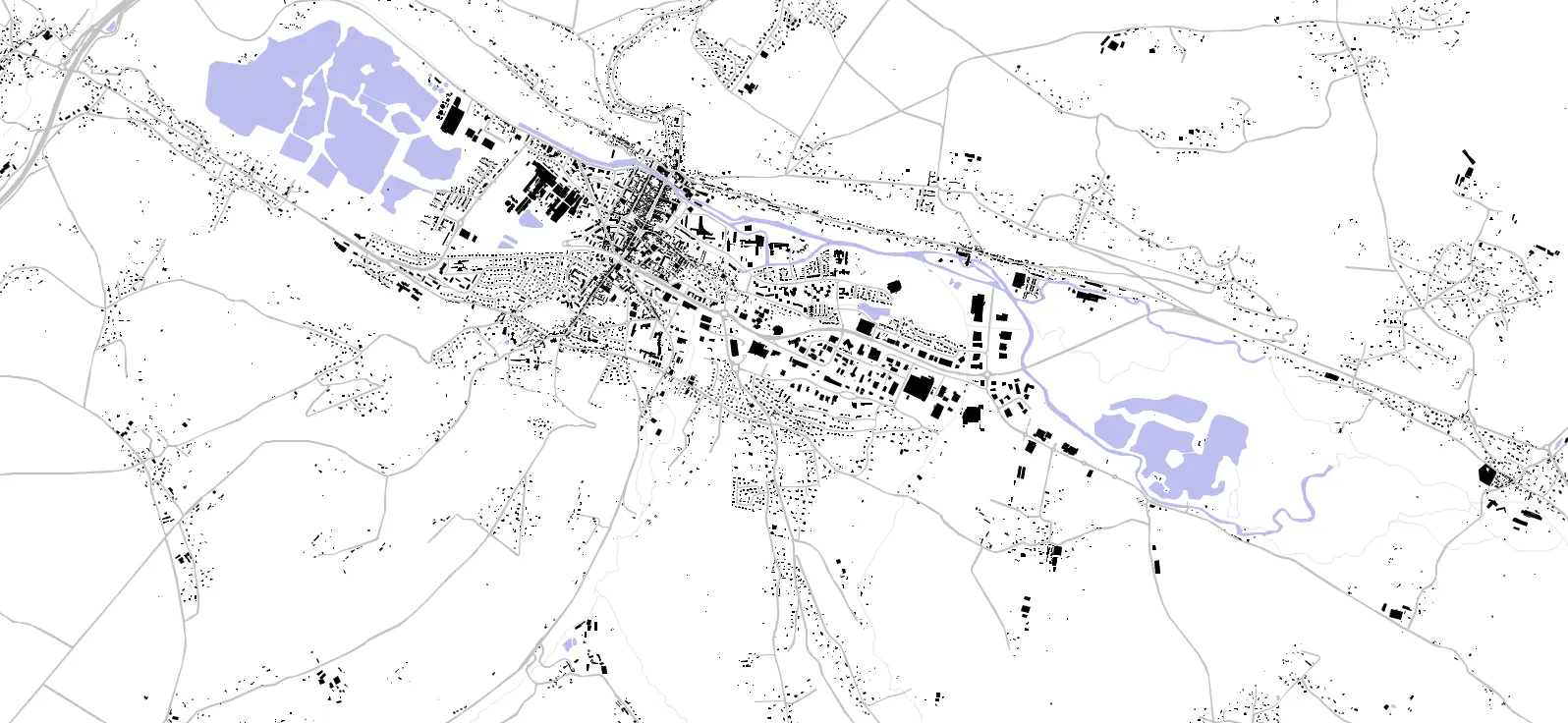 Pont-Audemer plan de masse