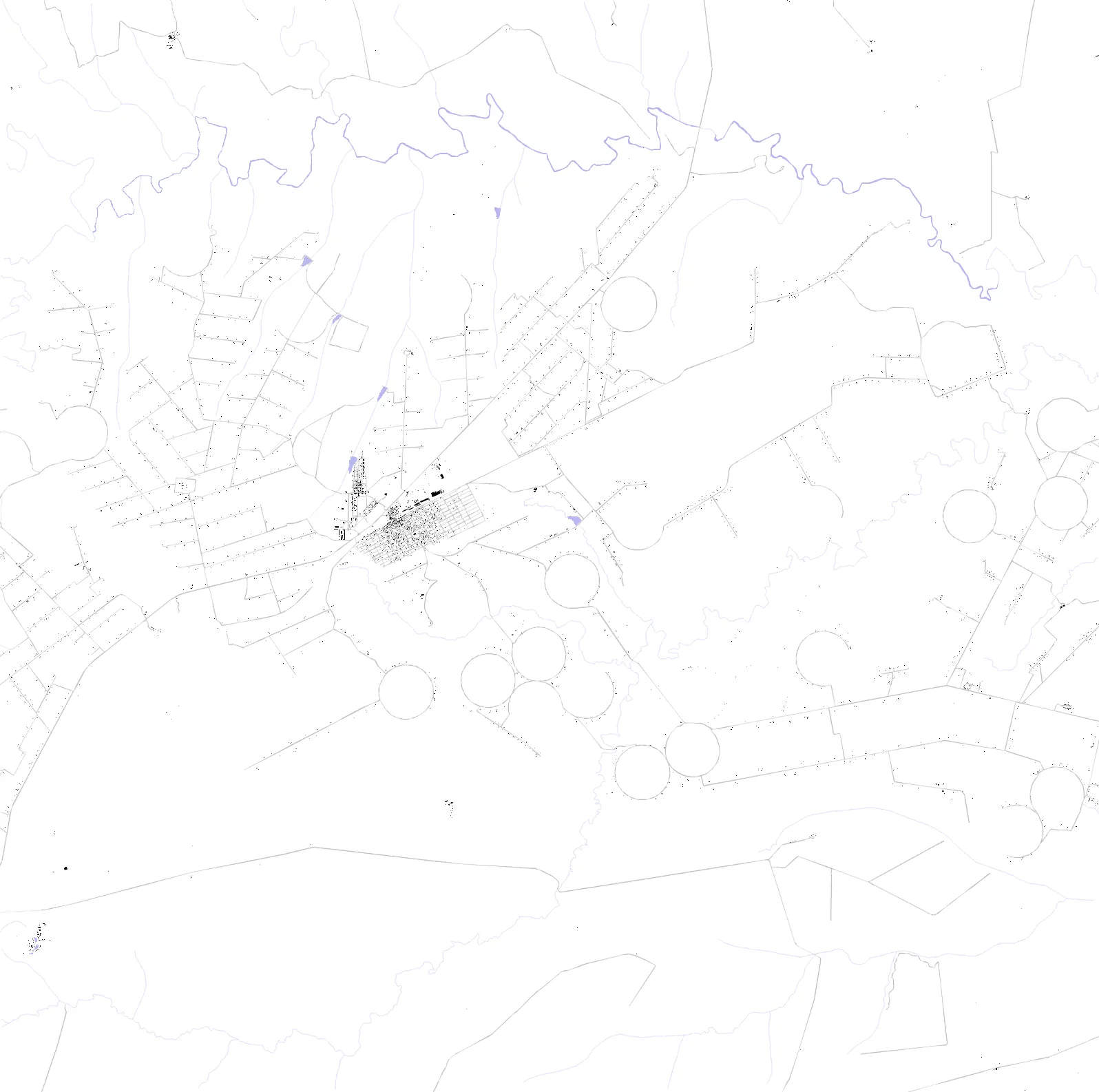 Ponta Porã figure ground plan