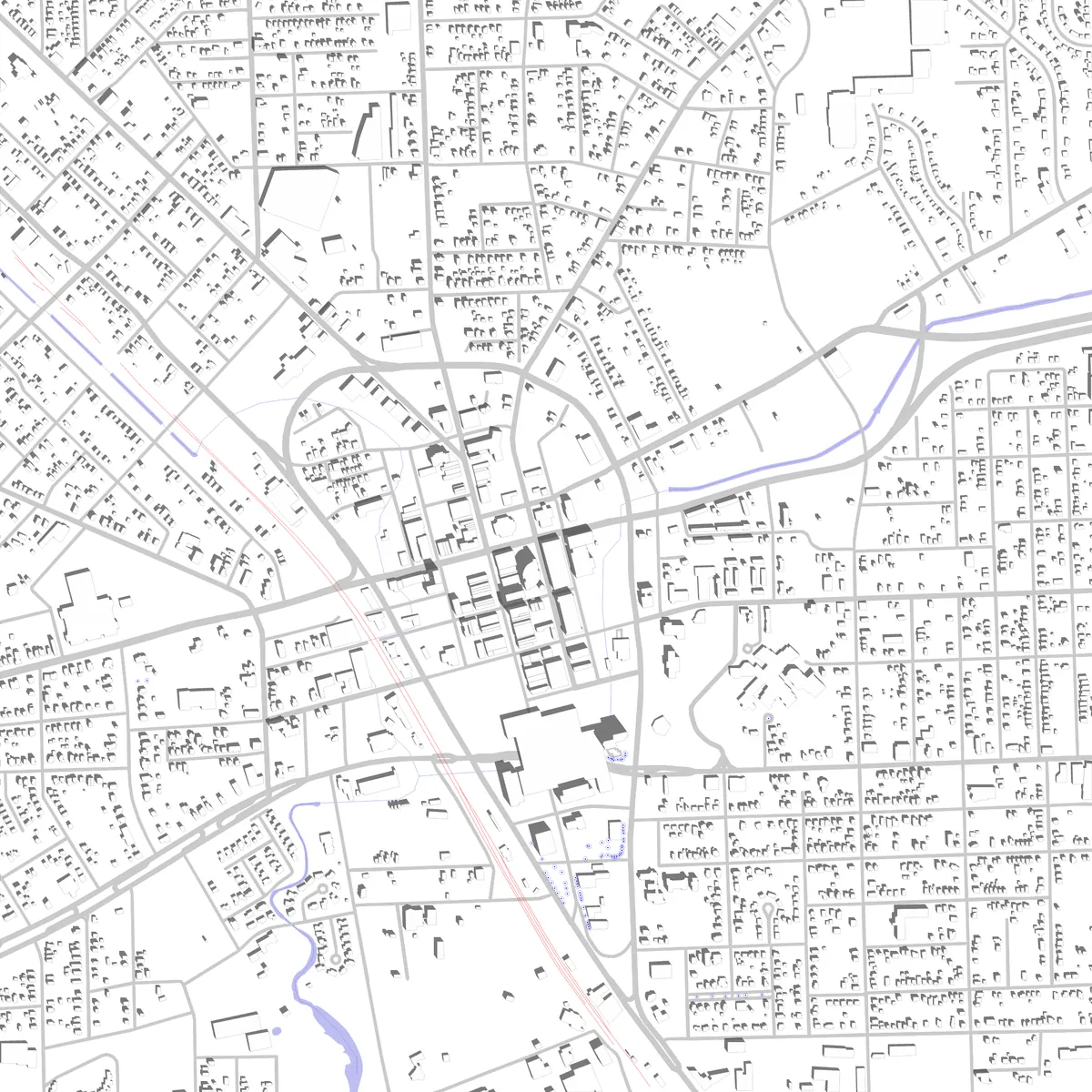 Pontiac site plan (2.5 km)