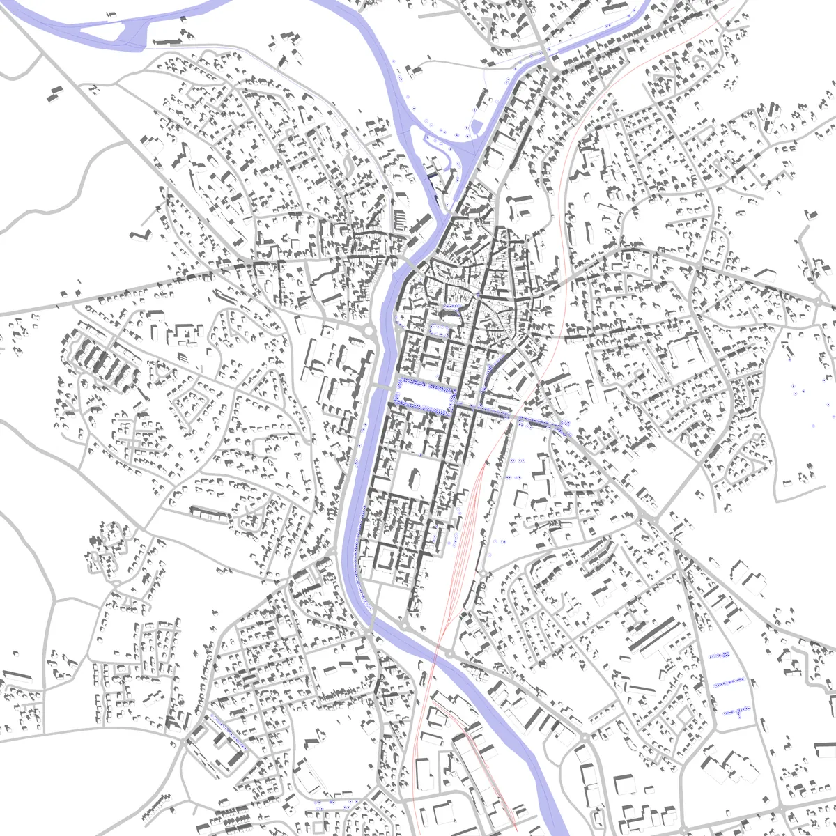 Pontivy site plan (2.5 km)