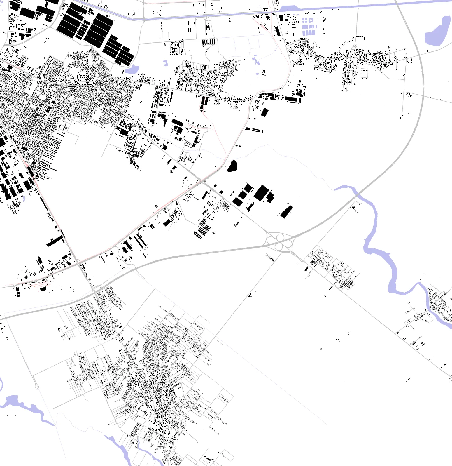 Popești-Leordeni figure ground plan