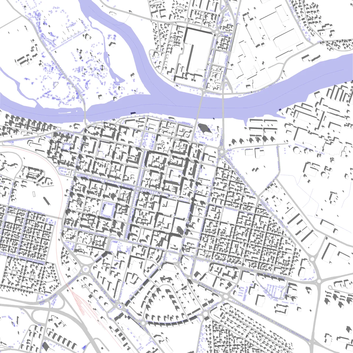 Pori site plan (2.5 km)