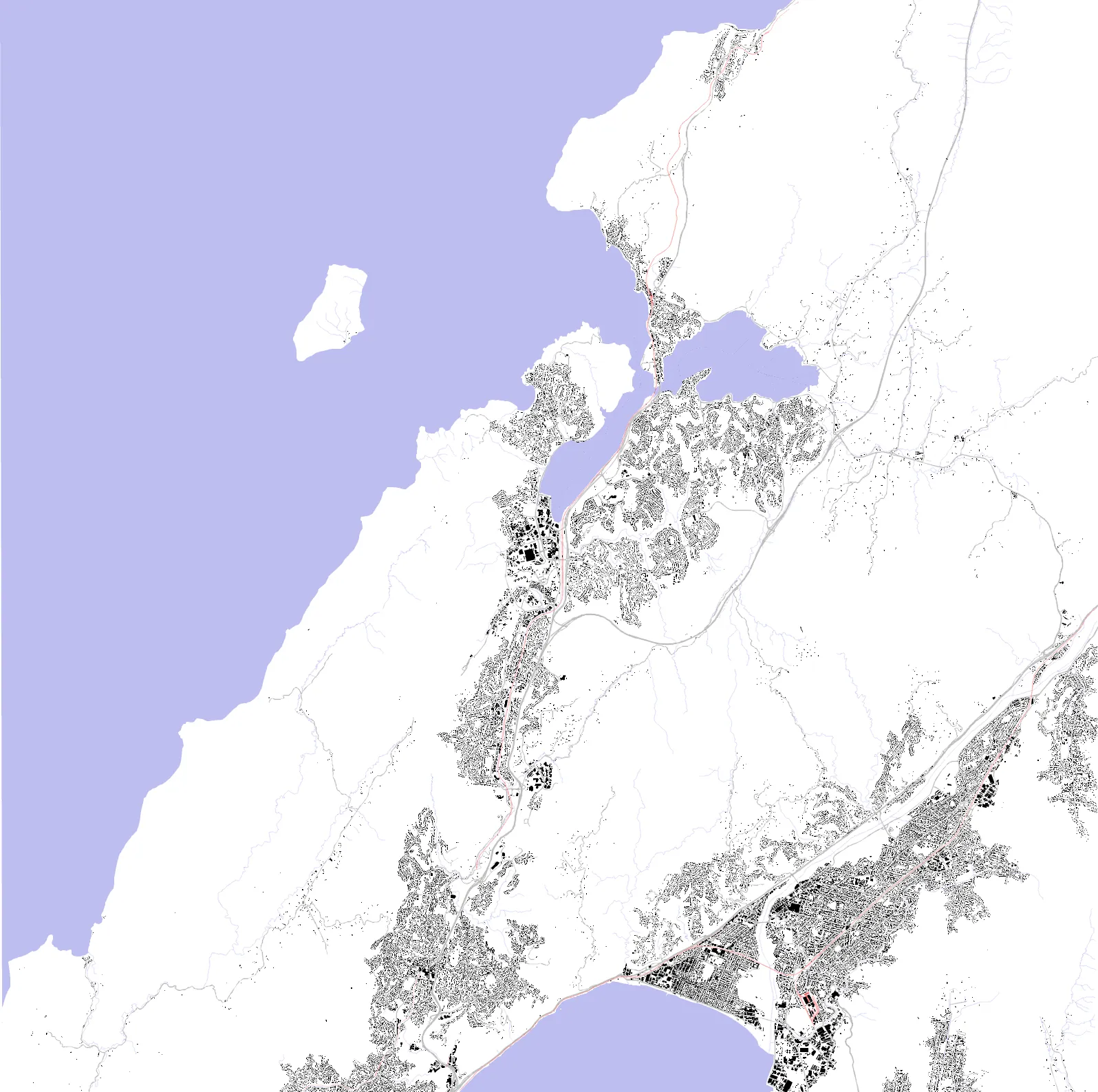 Porirua figure ground plan