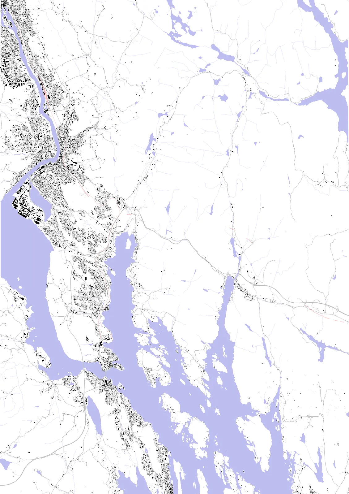 Porsgrunn figure ground plan