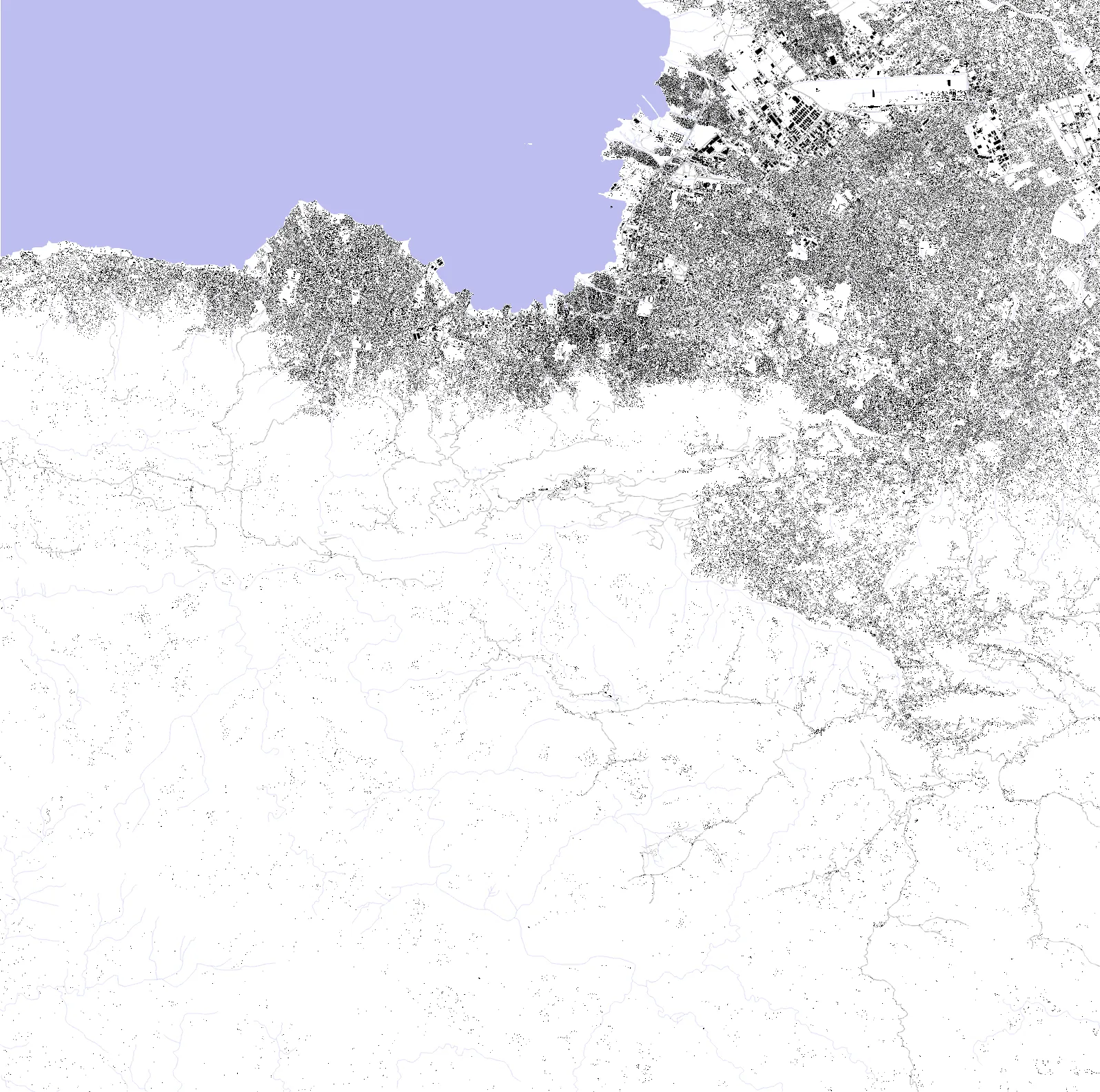 Port-au-Prince figure ground plan