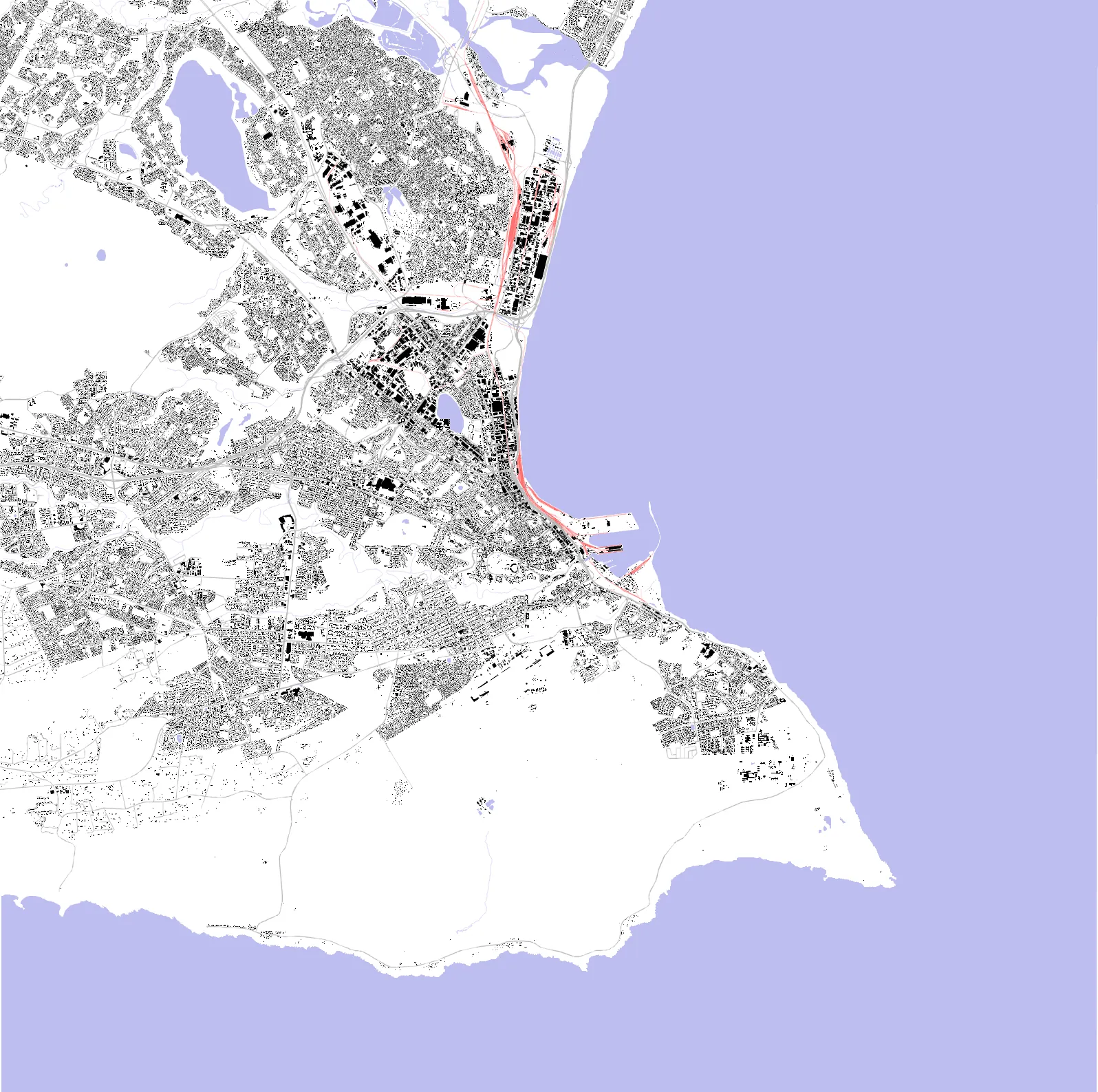 Port Elizabeth figure ground plan