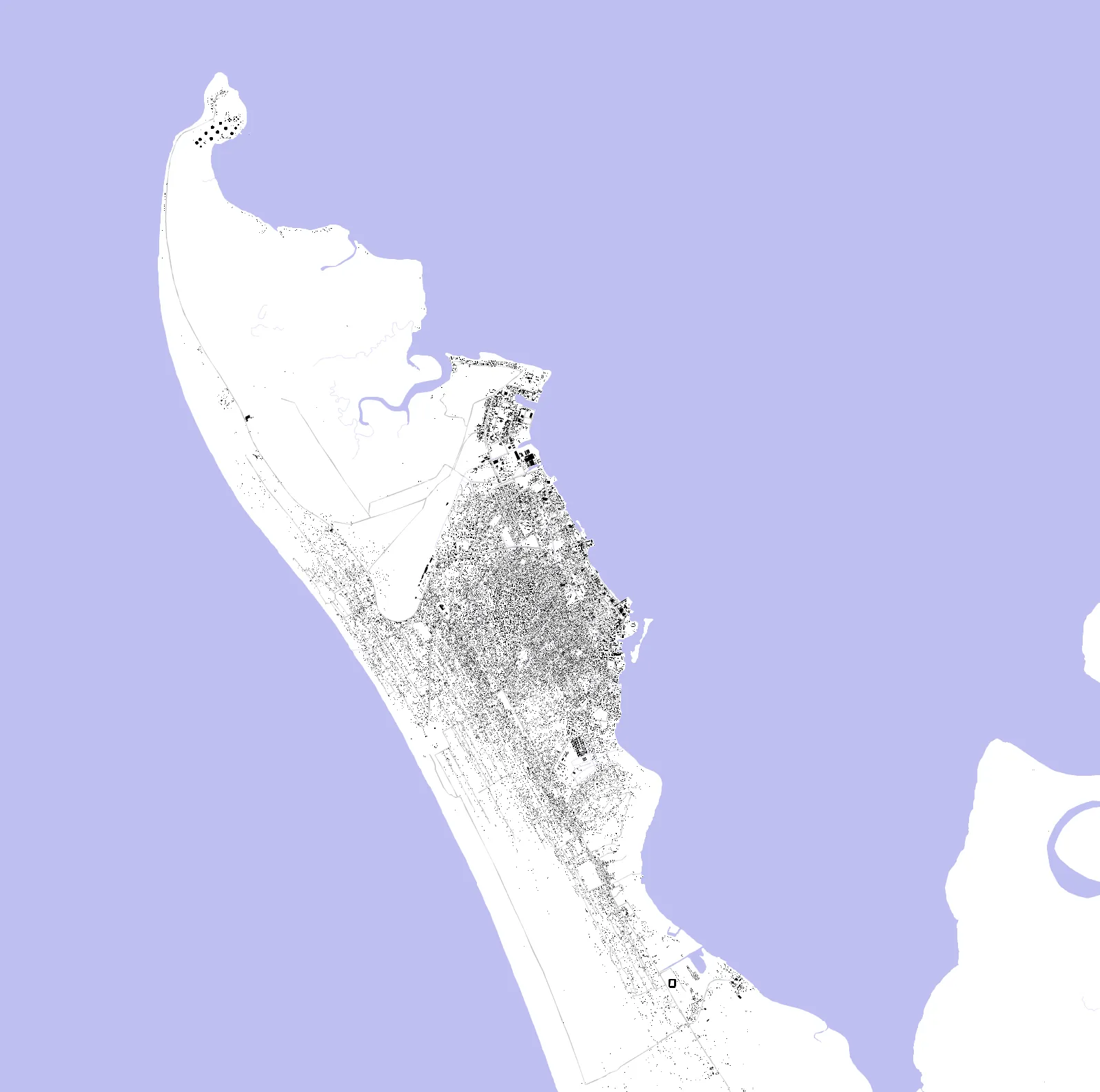 Port-Gentil figure ground plan