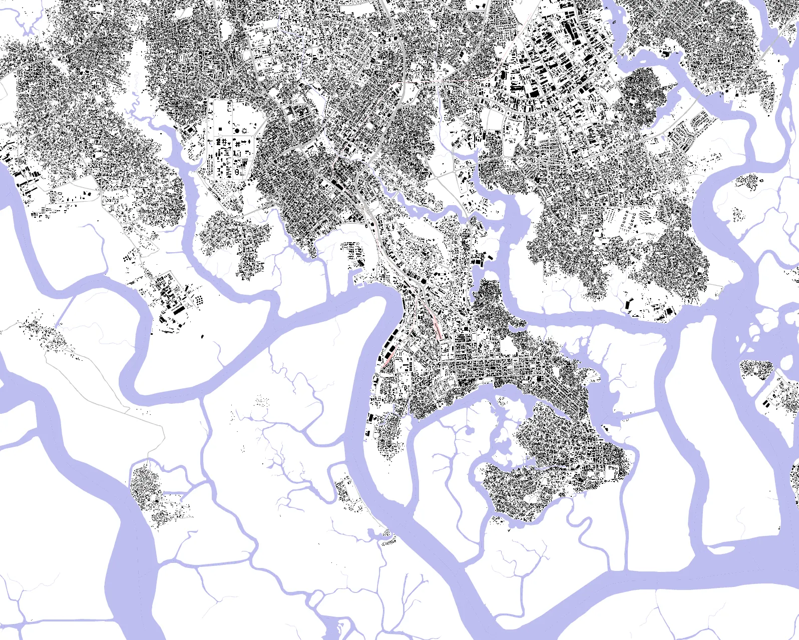 Port Harcourt figure ground plan