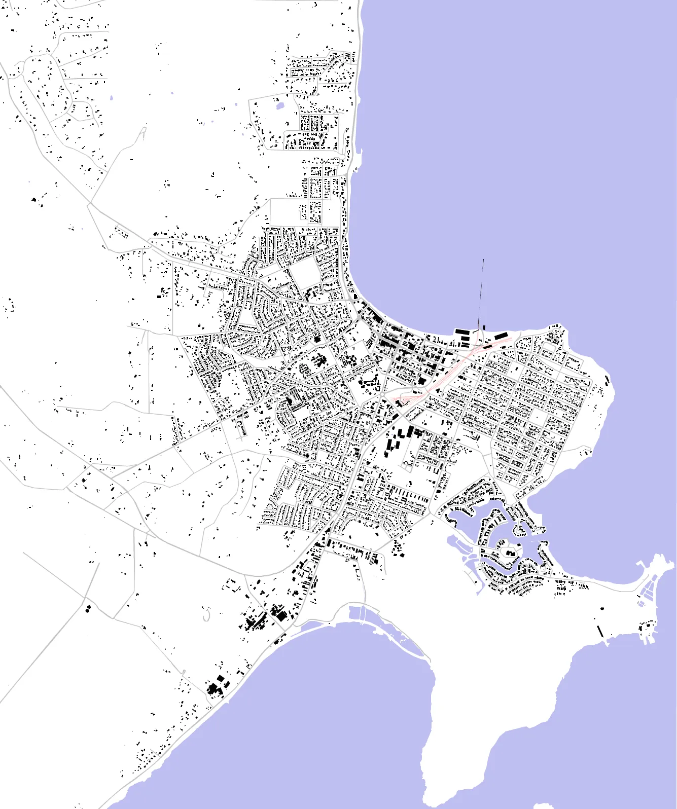 Port Lincoln figure ground plan