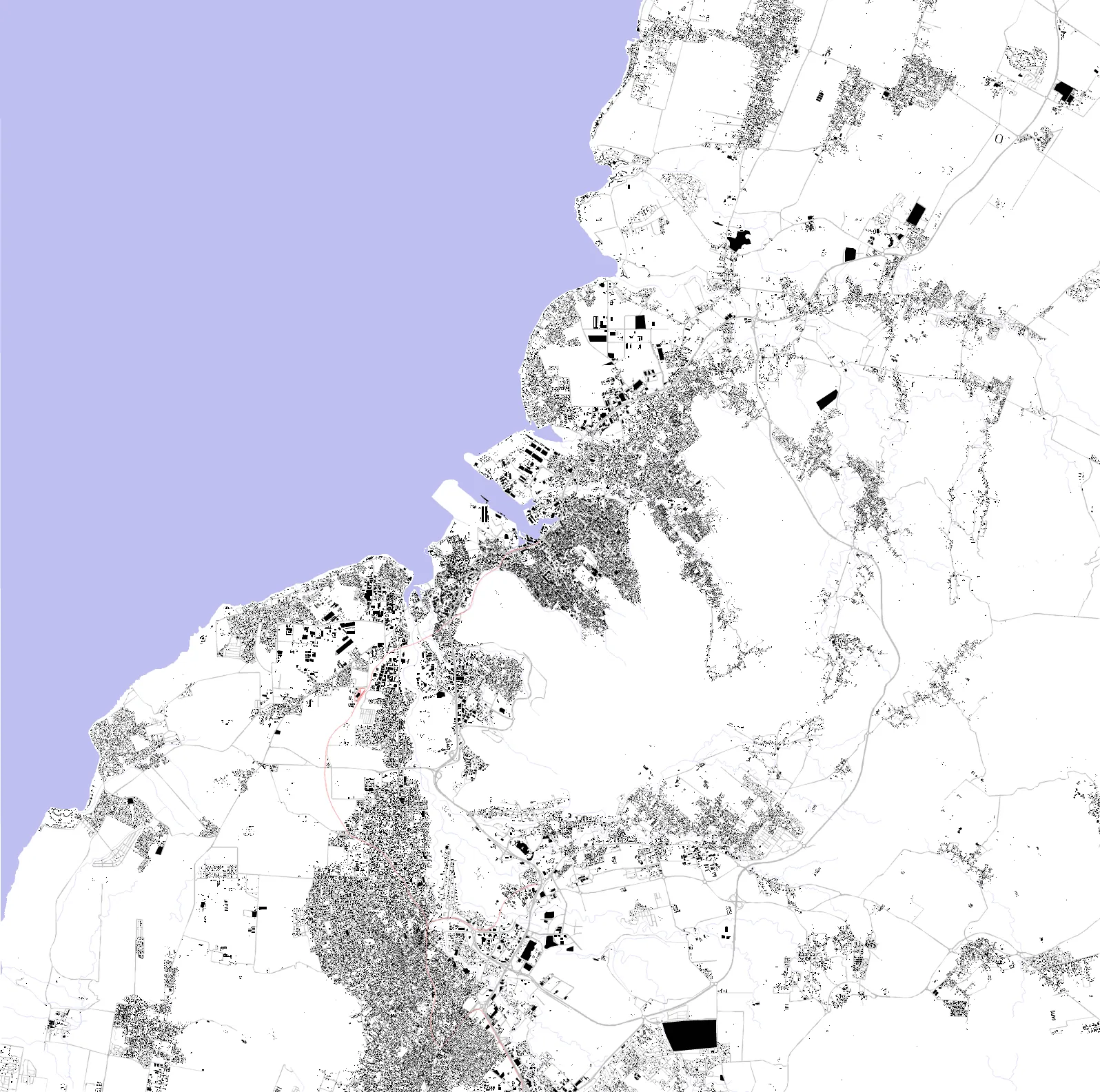 Port Louis figure ground plan