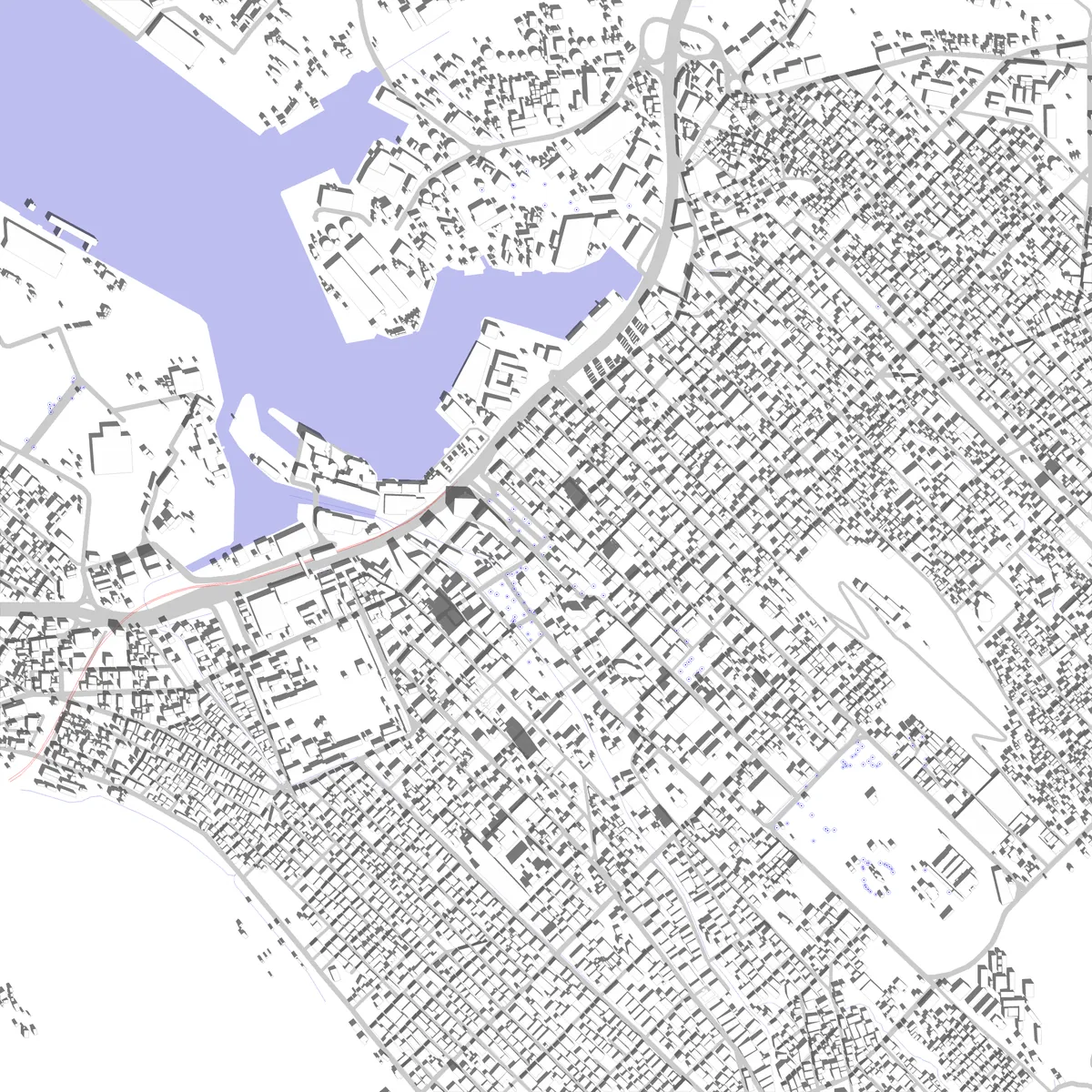 Port Louis site plan (2.5 km)