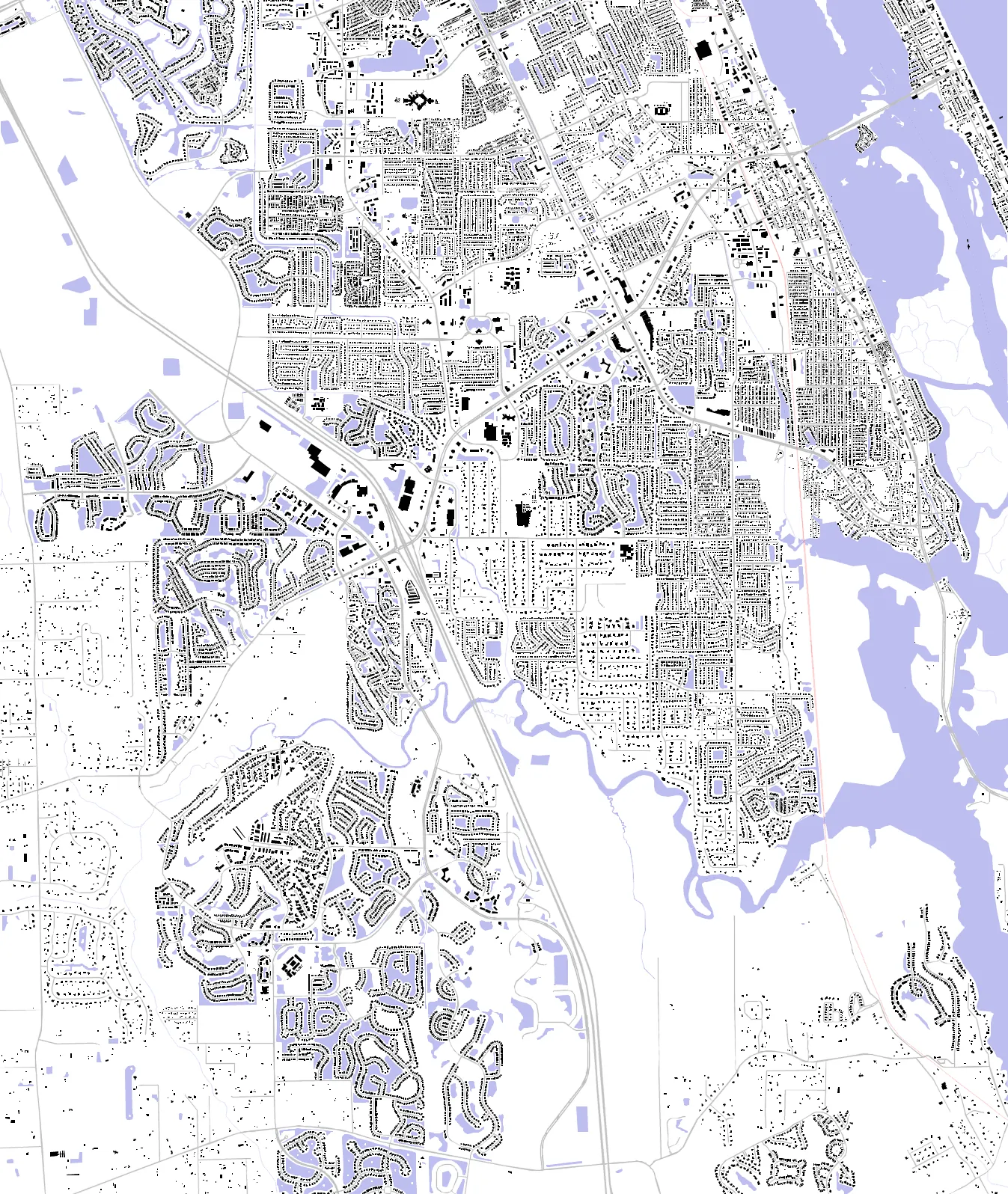 Port Orange figure ground plan