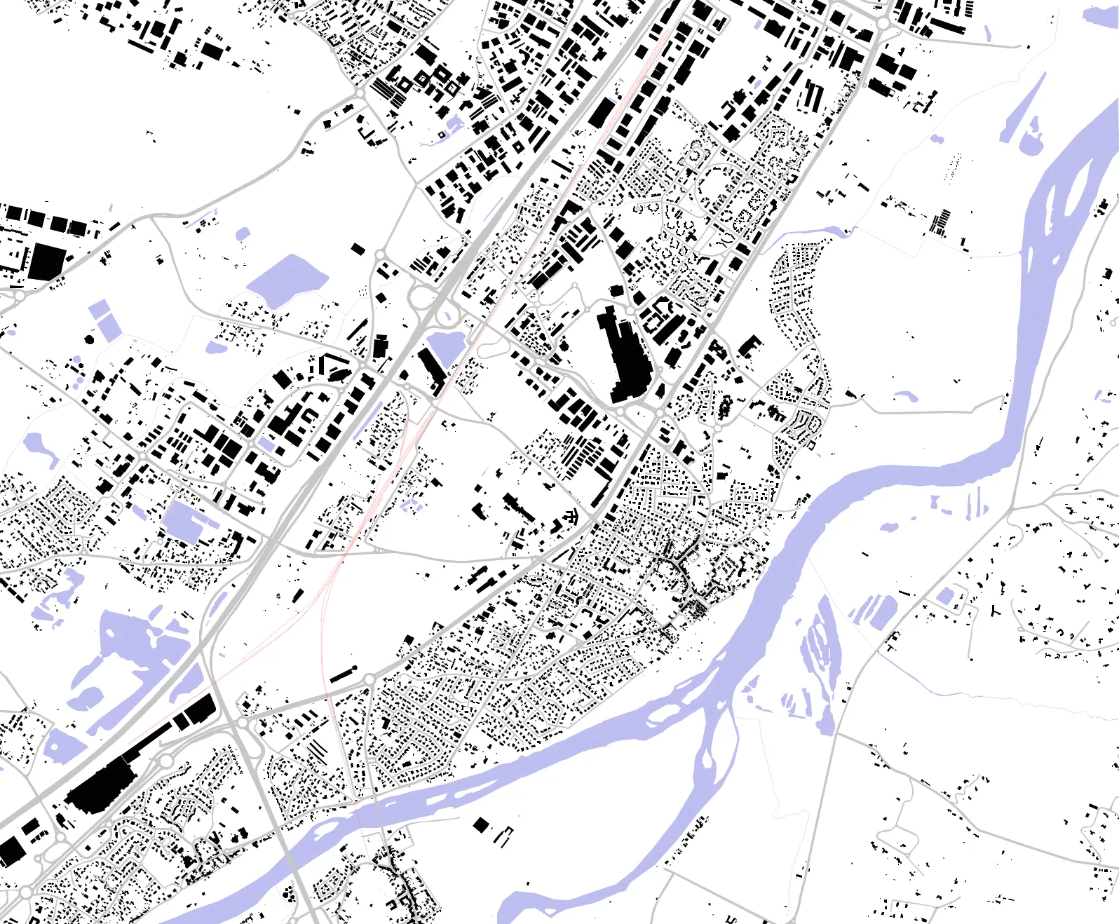 Portet-sur-Garonne figure ground plan