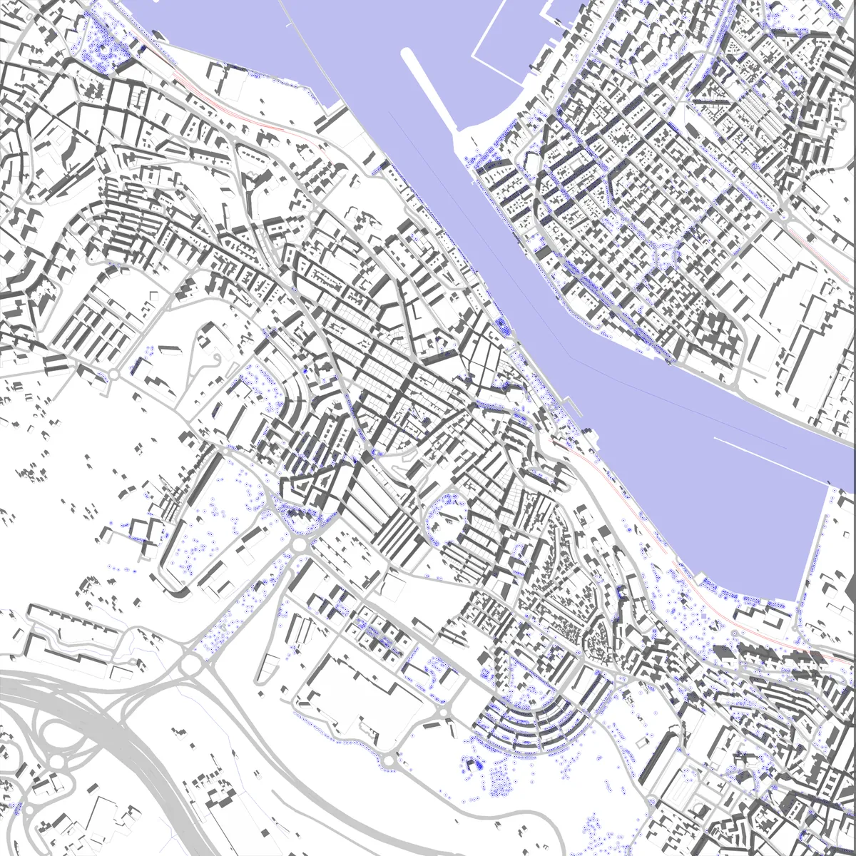 Portugalete plano de situación (2.5 km)