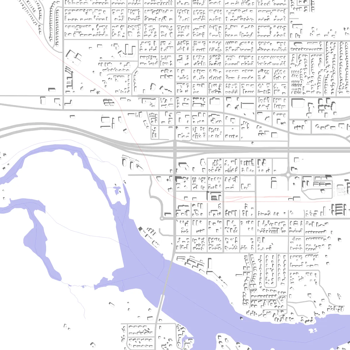Post Falls site plan (2.5 km)