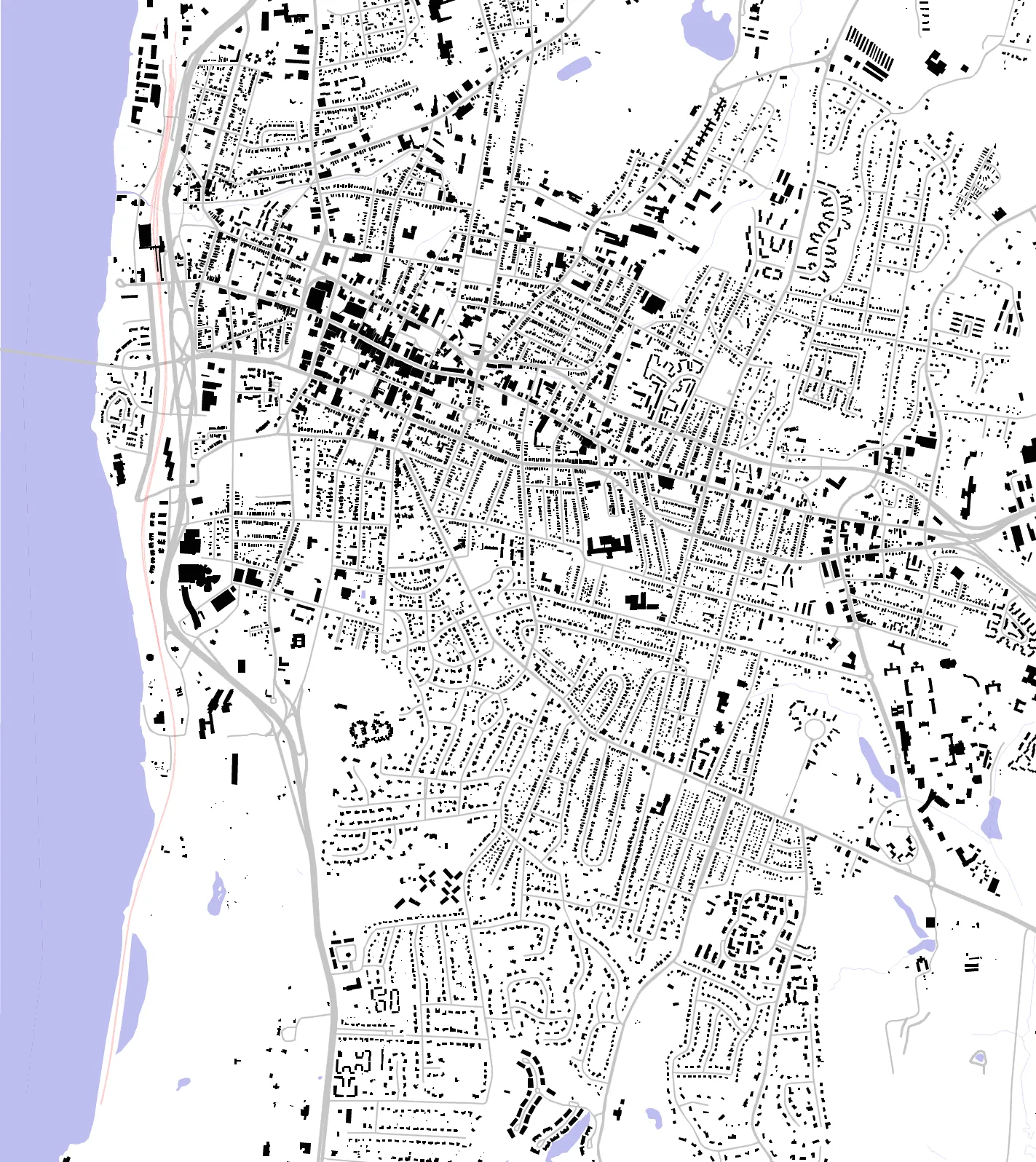Poughkeepsie figure ground plan