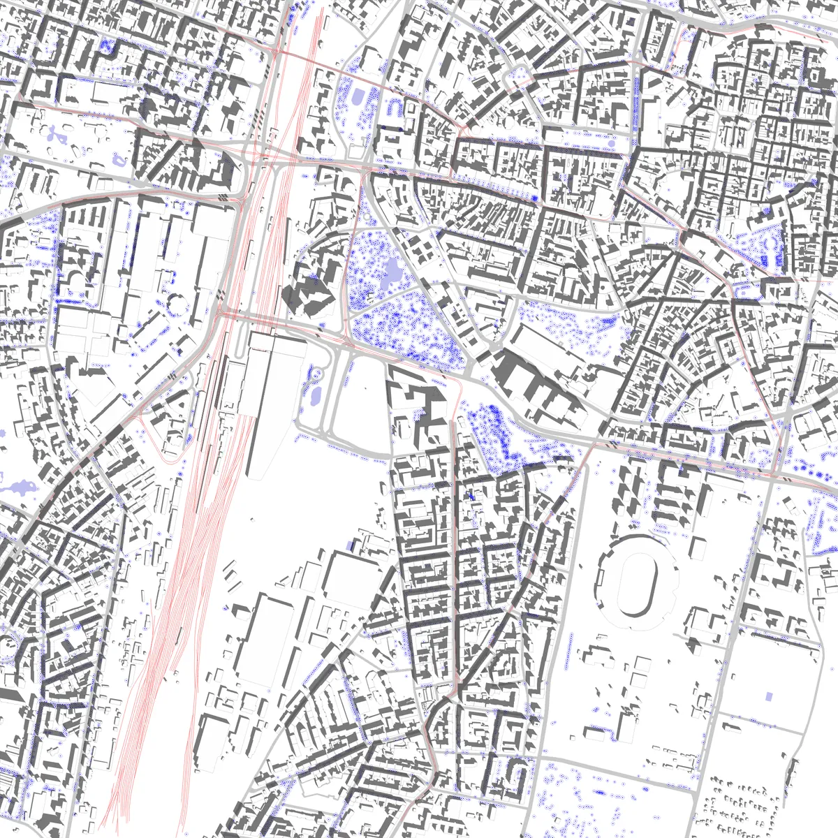 Poznań plan zagospodarowania (2,5 km)