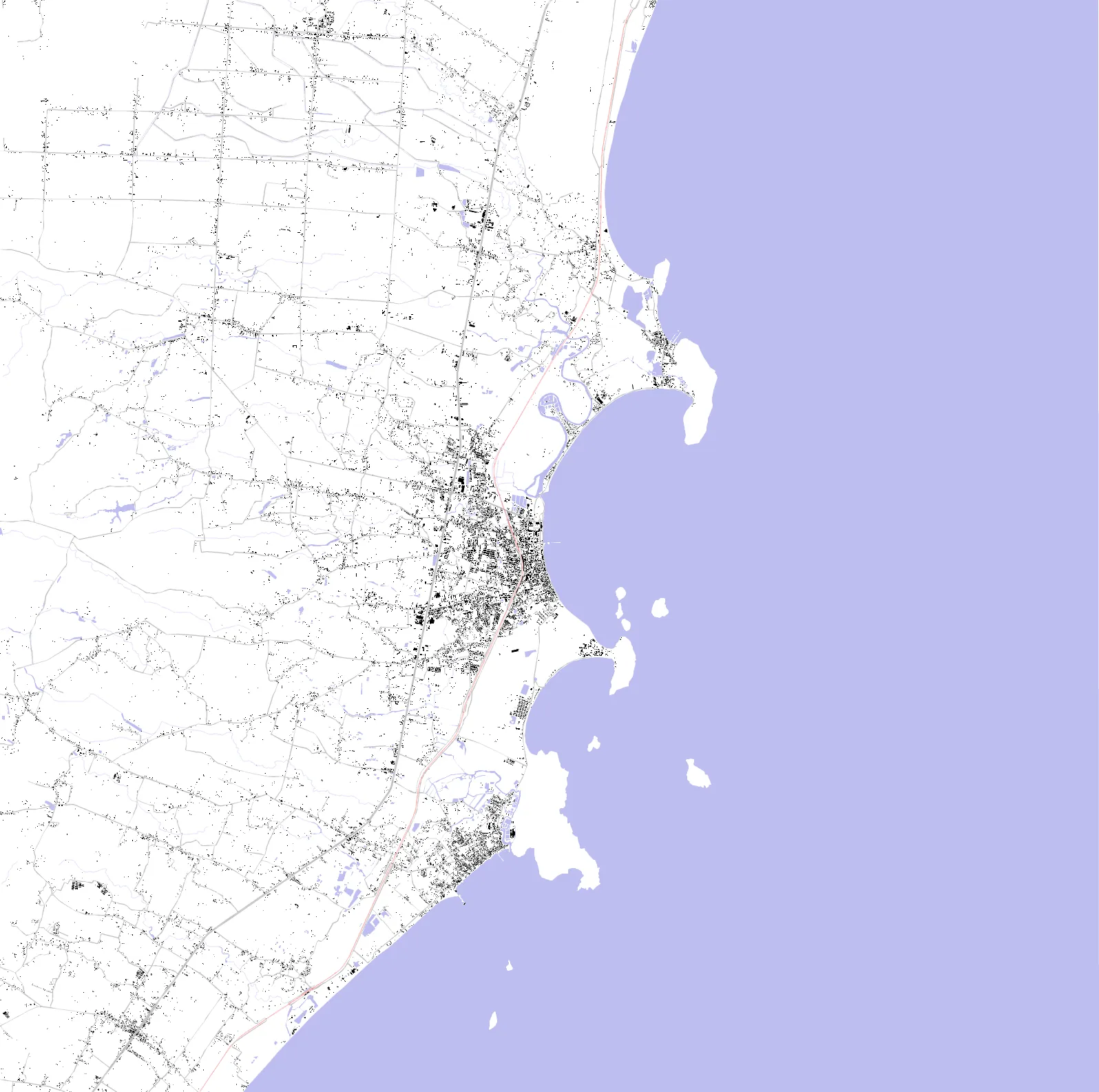 Prachuap Khiri Khan figure ground plan