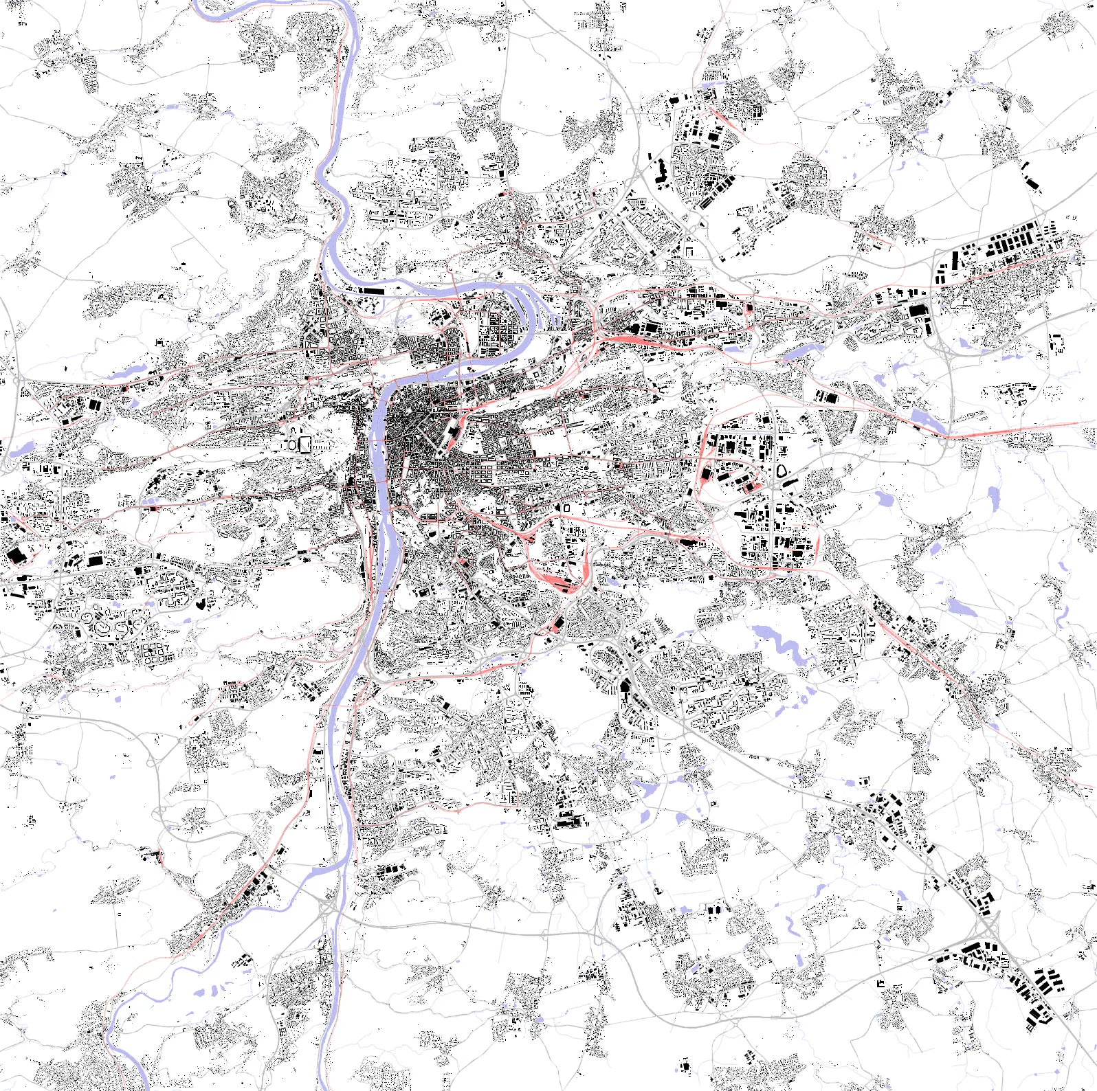 Prague figure ground plan