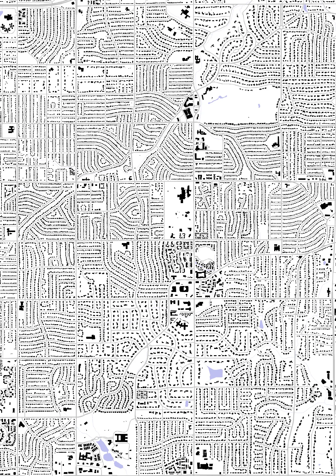 Prairie Village figure ground plan
