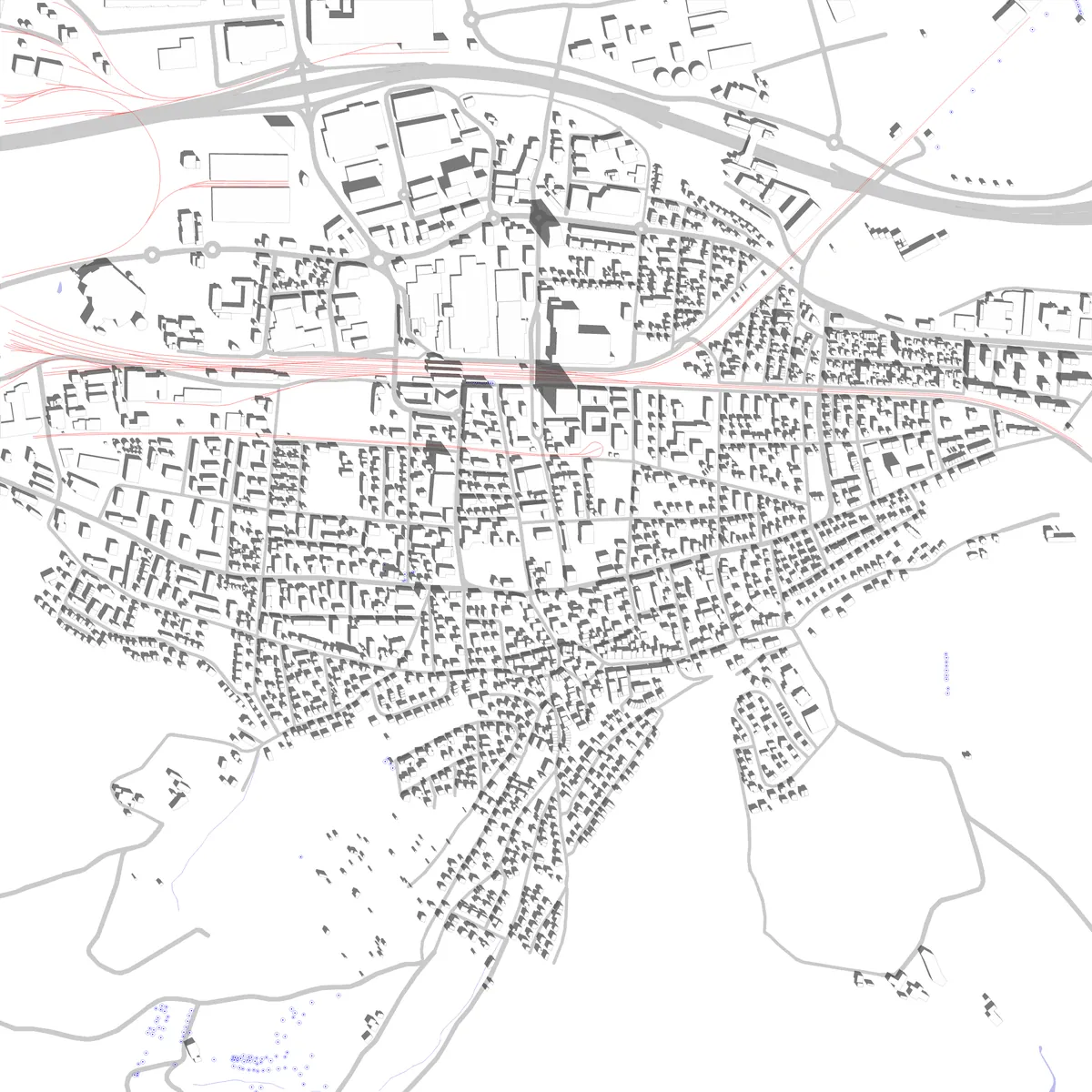 Pratteln site plan (2.5 km)