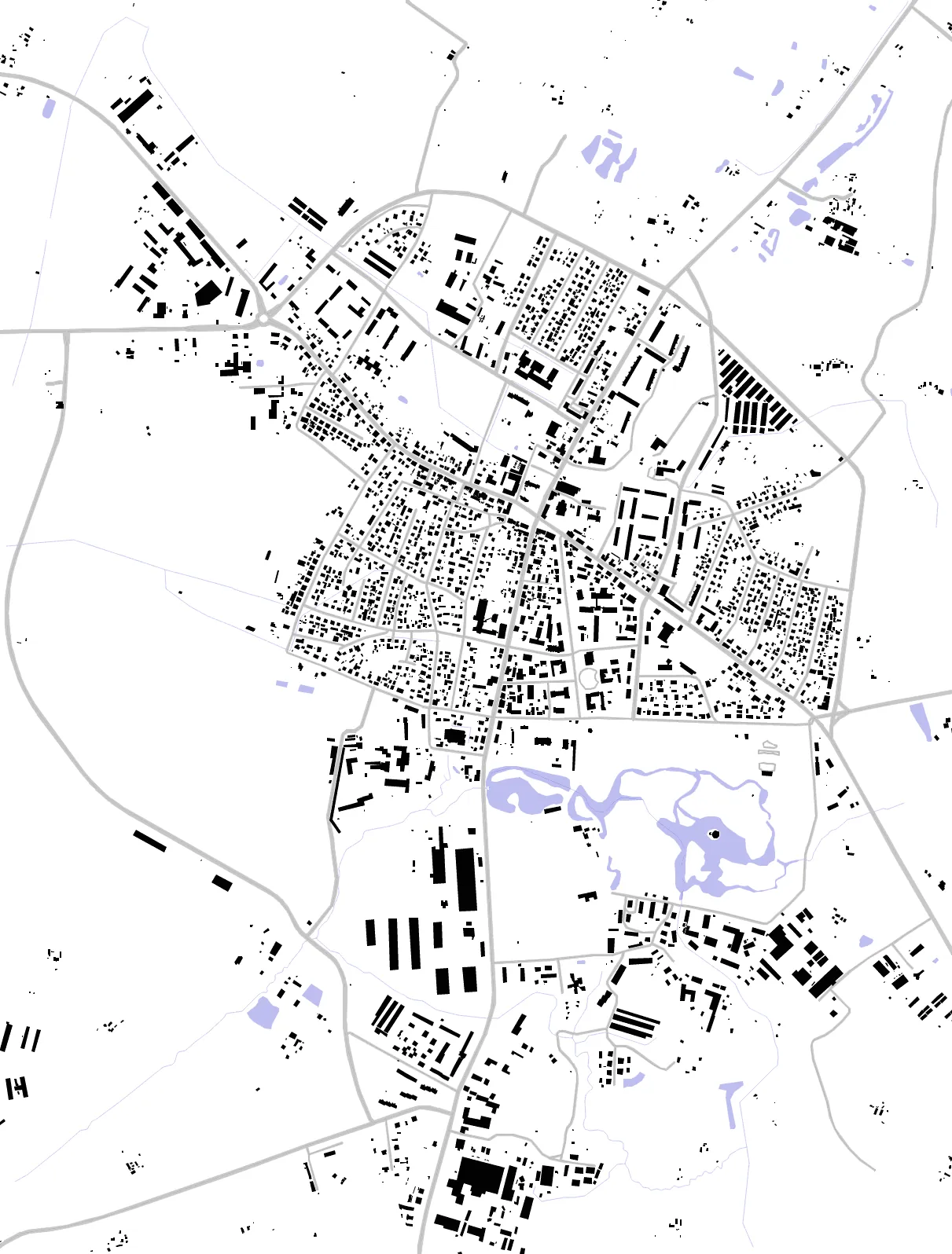 Preili figure ground plan