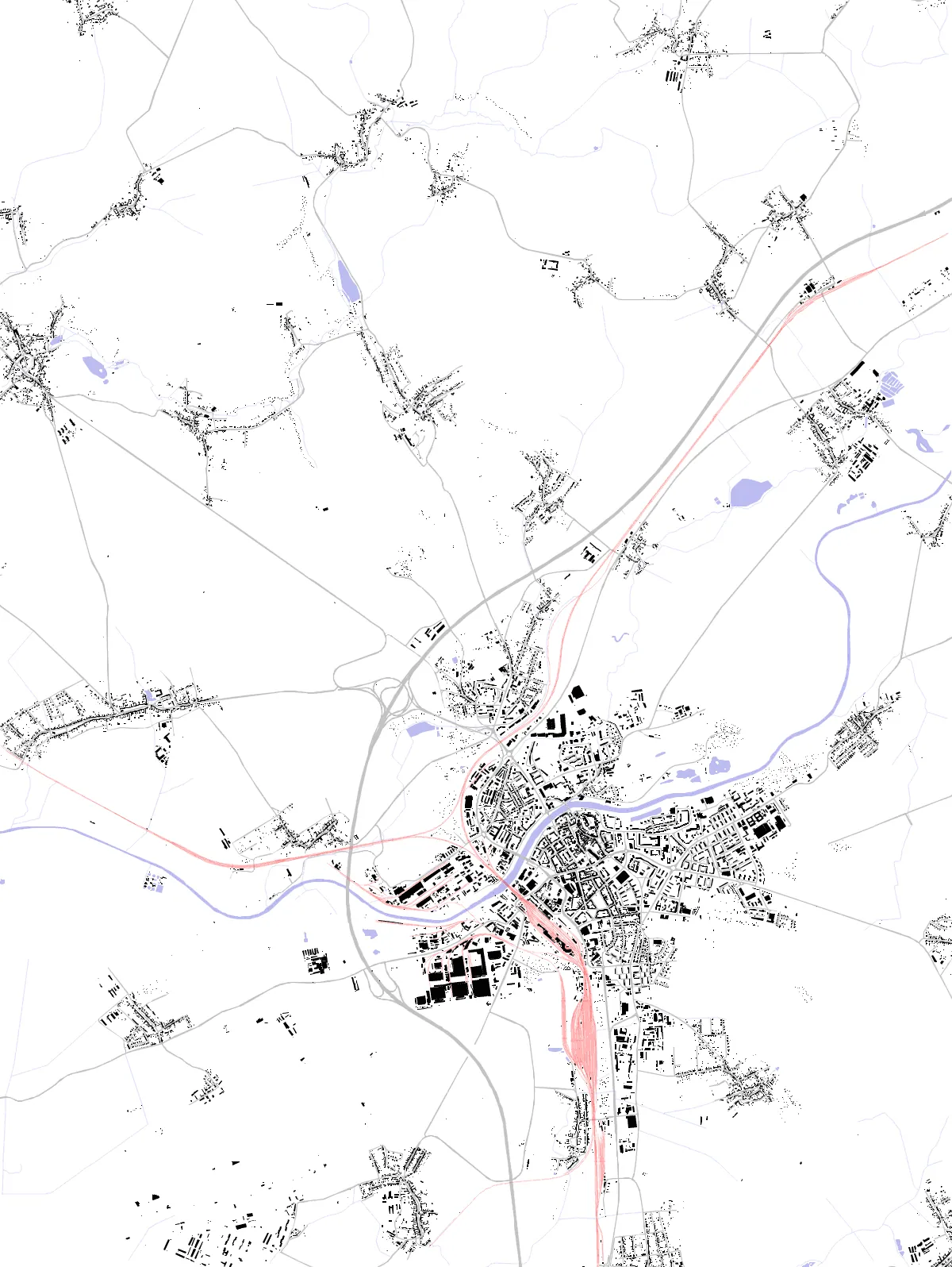 Přerov figure ground plan