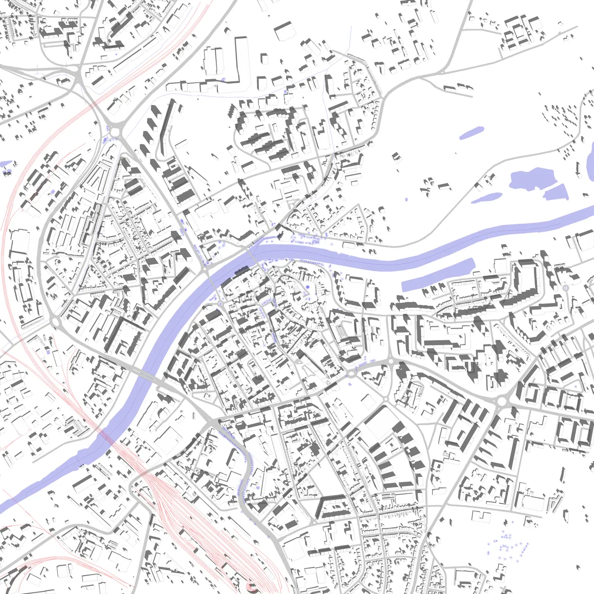 Přerov site plan (2.5 km)