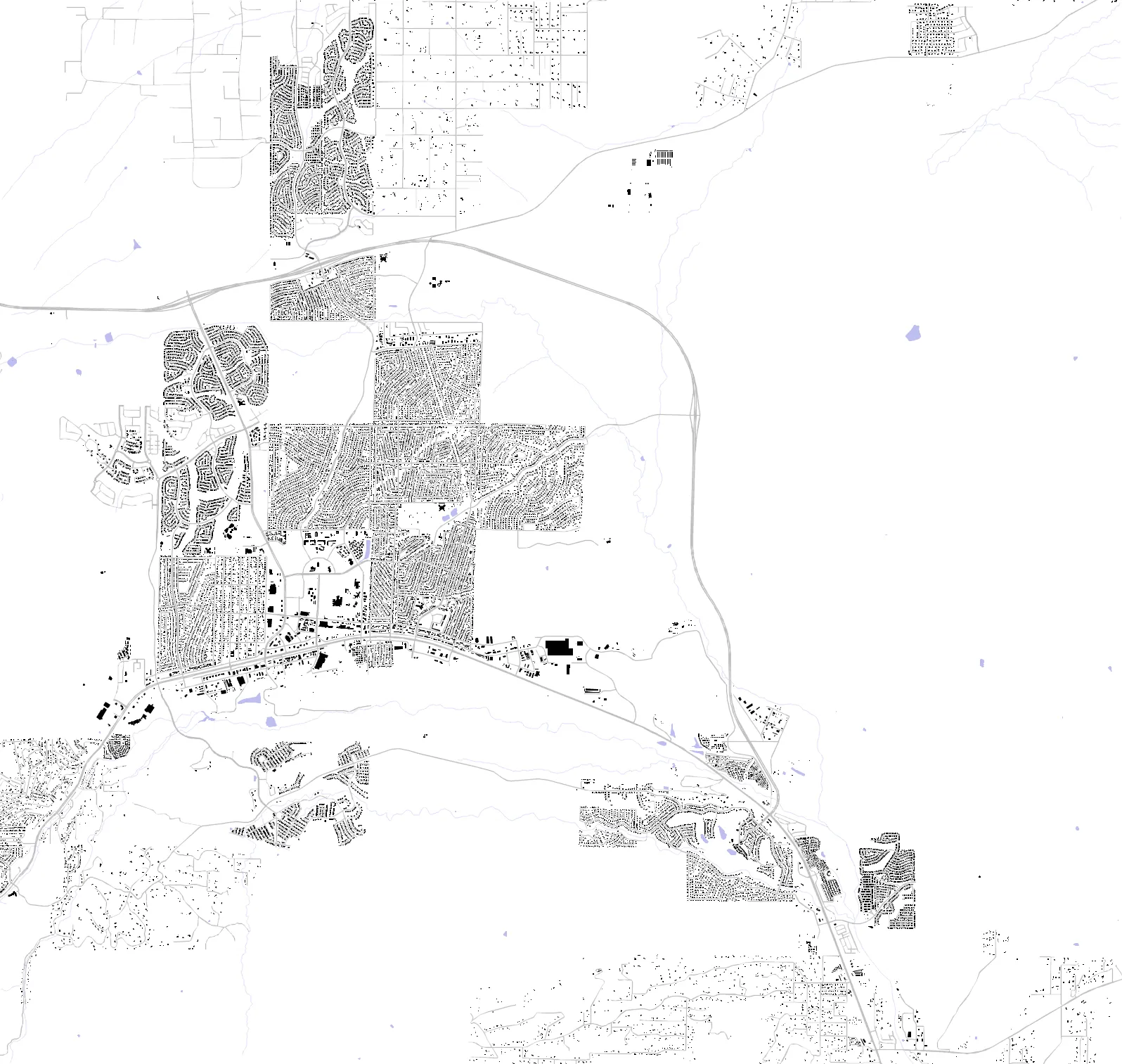 Prescott Valley figure ground plan