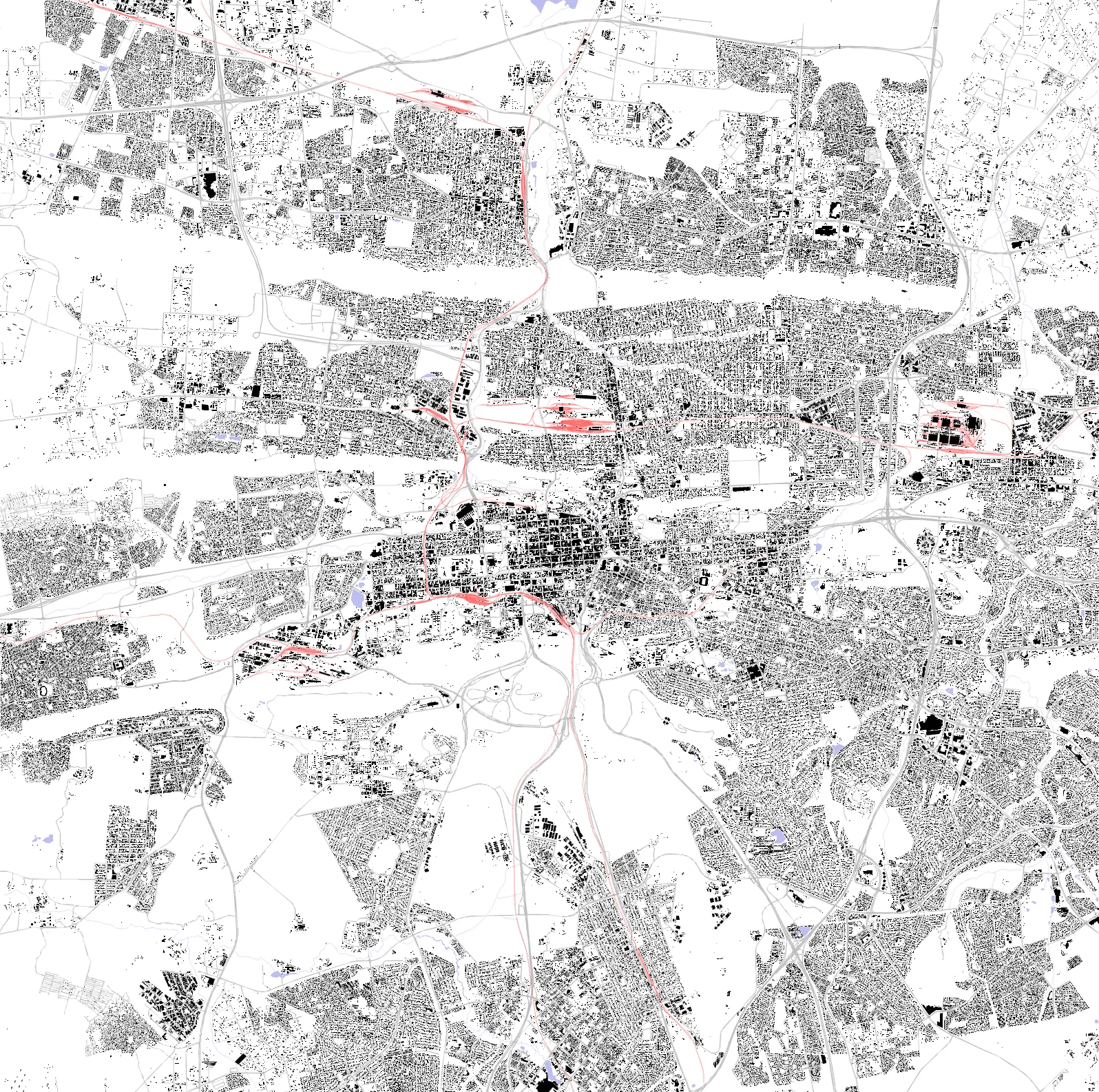 Pretoria figure ground plan