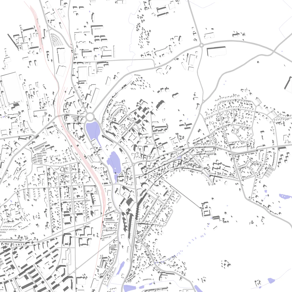 Příbram site plan (2.5 km)