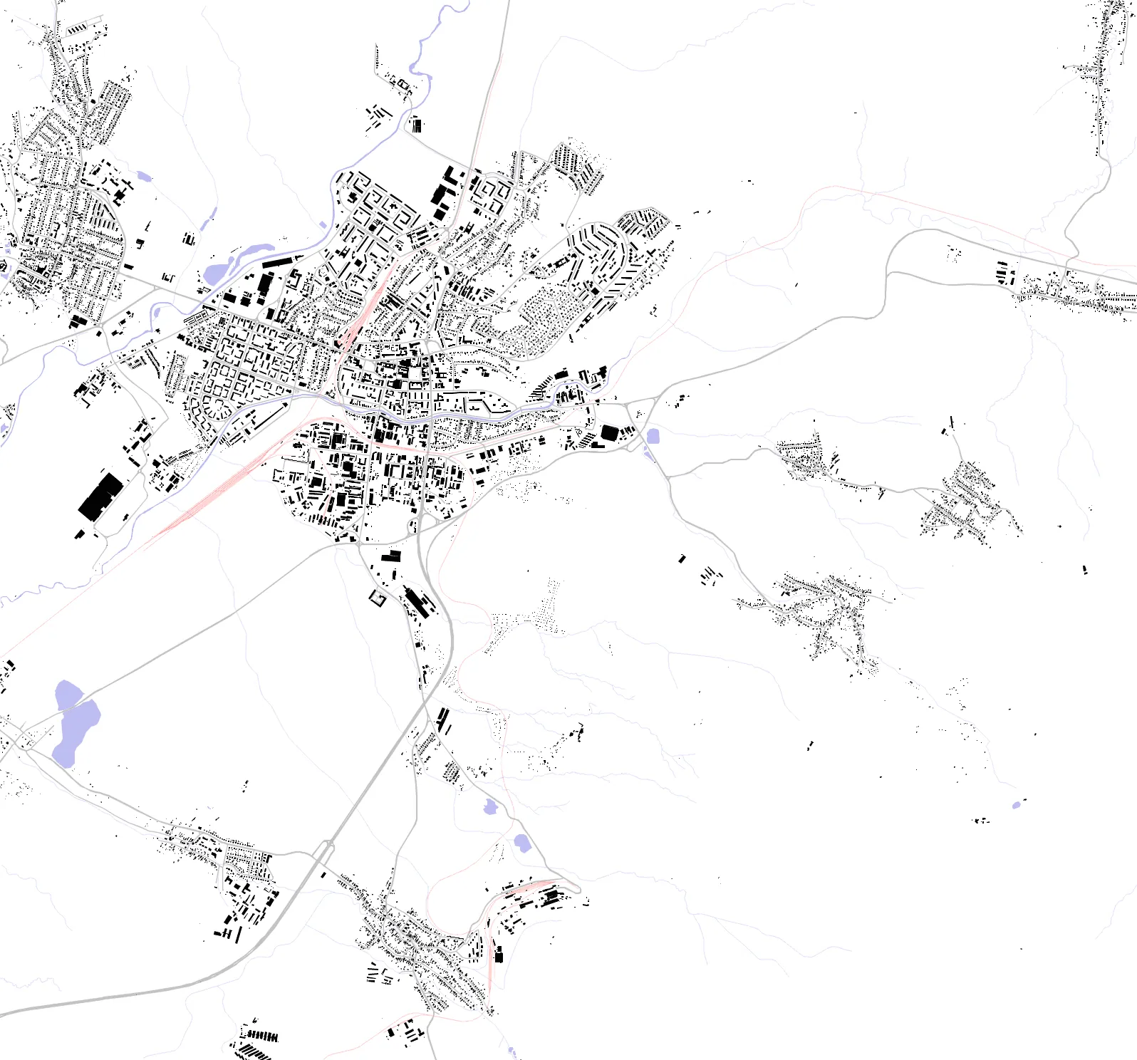 Prievidza figure ground plan