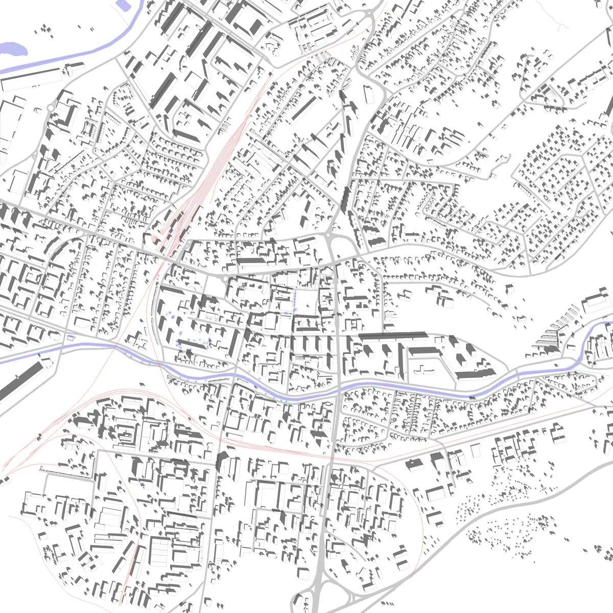 Prievidza site plan (2.5 km)