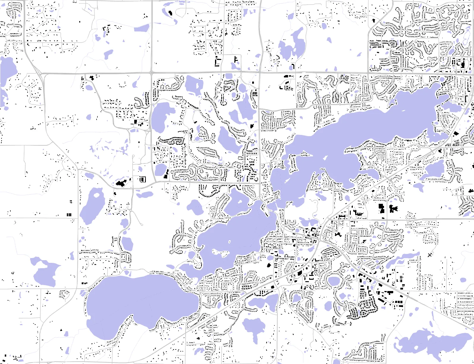 Prior Lake figure ground plan