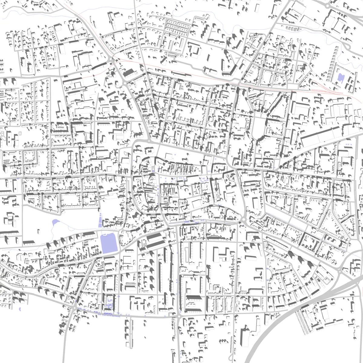 Prostějov site plan (2.5 km)