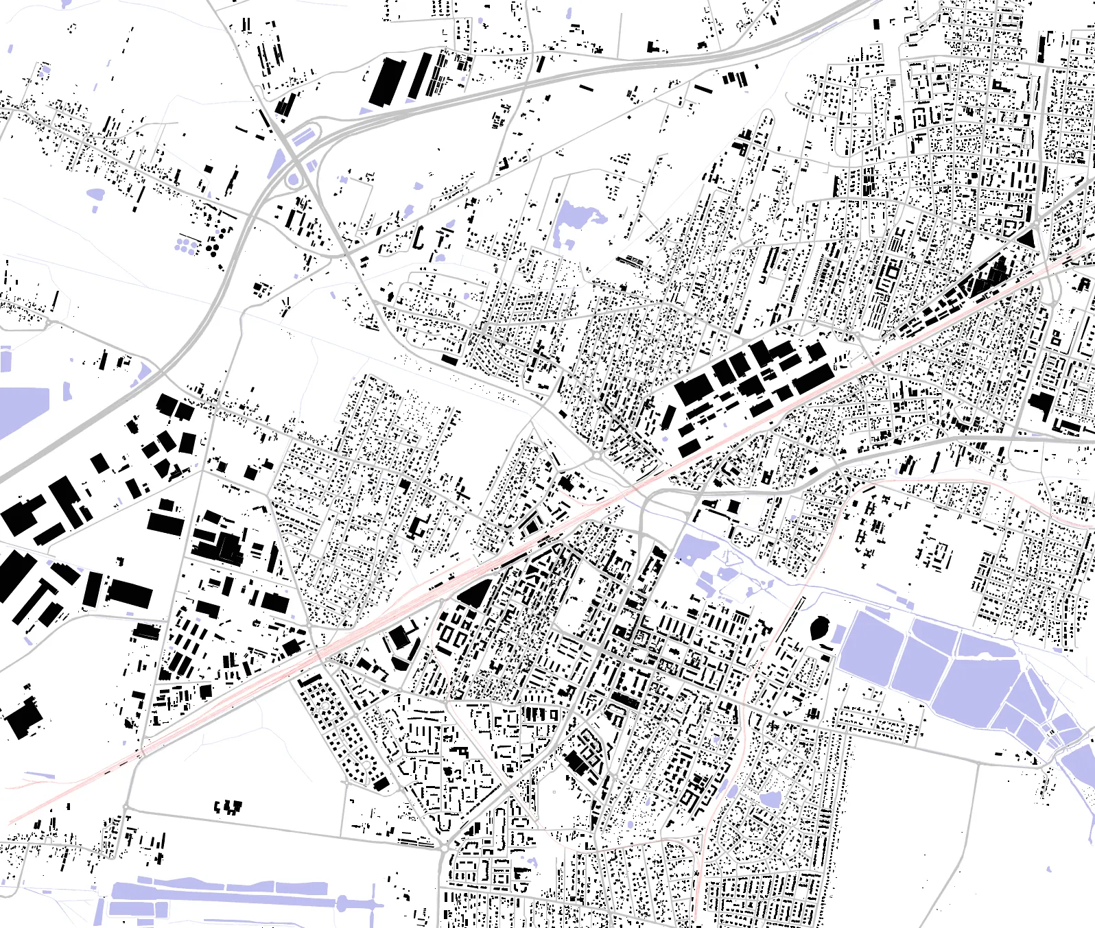 Pruszków figure ground plan