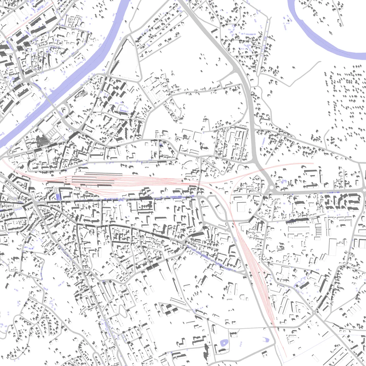 Przemyśl site plan (2.5 km)