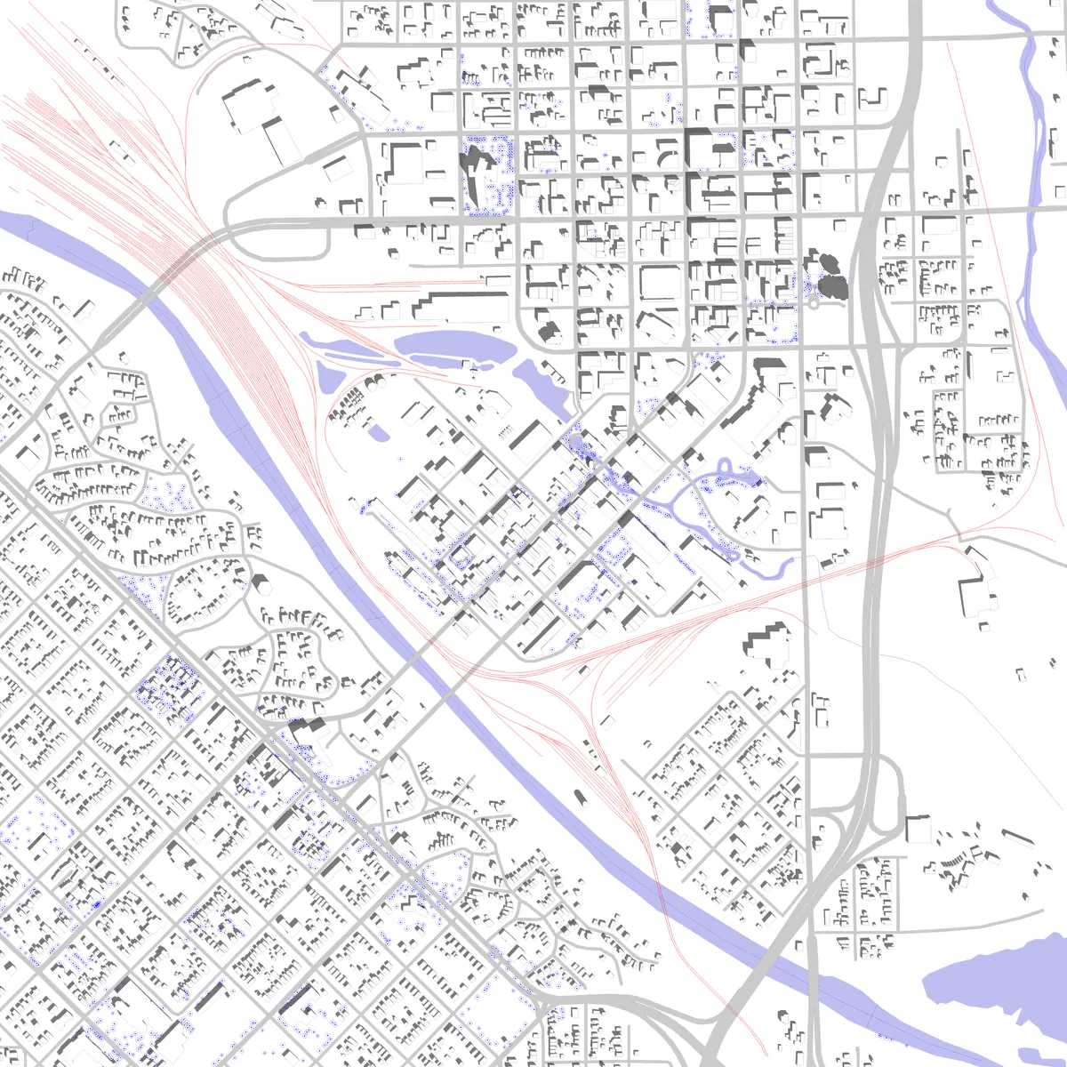 Pueblo site plan (2.5 km)