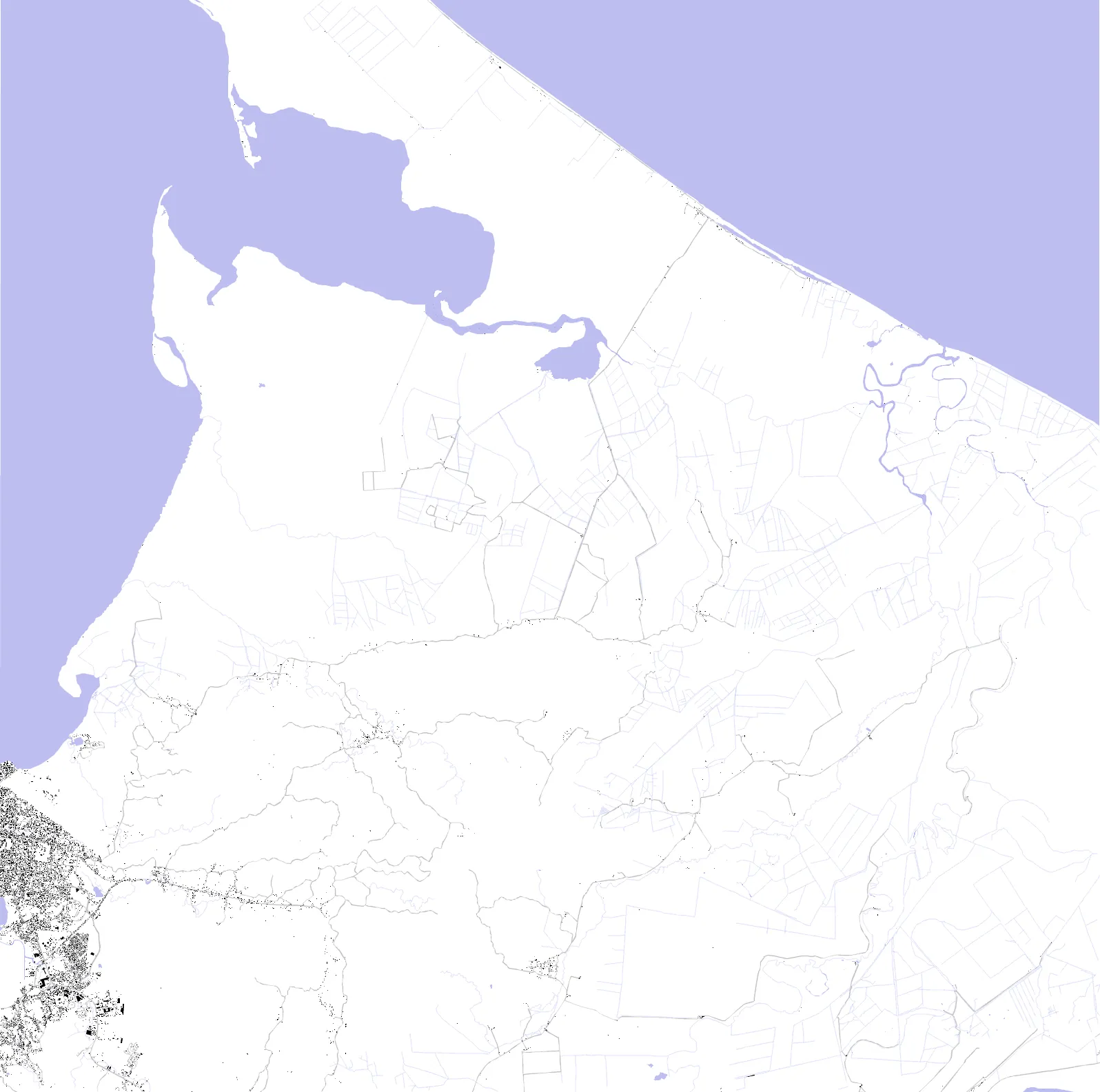 Puerto Barrios figure ground plan