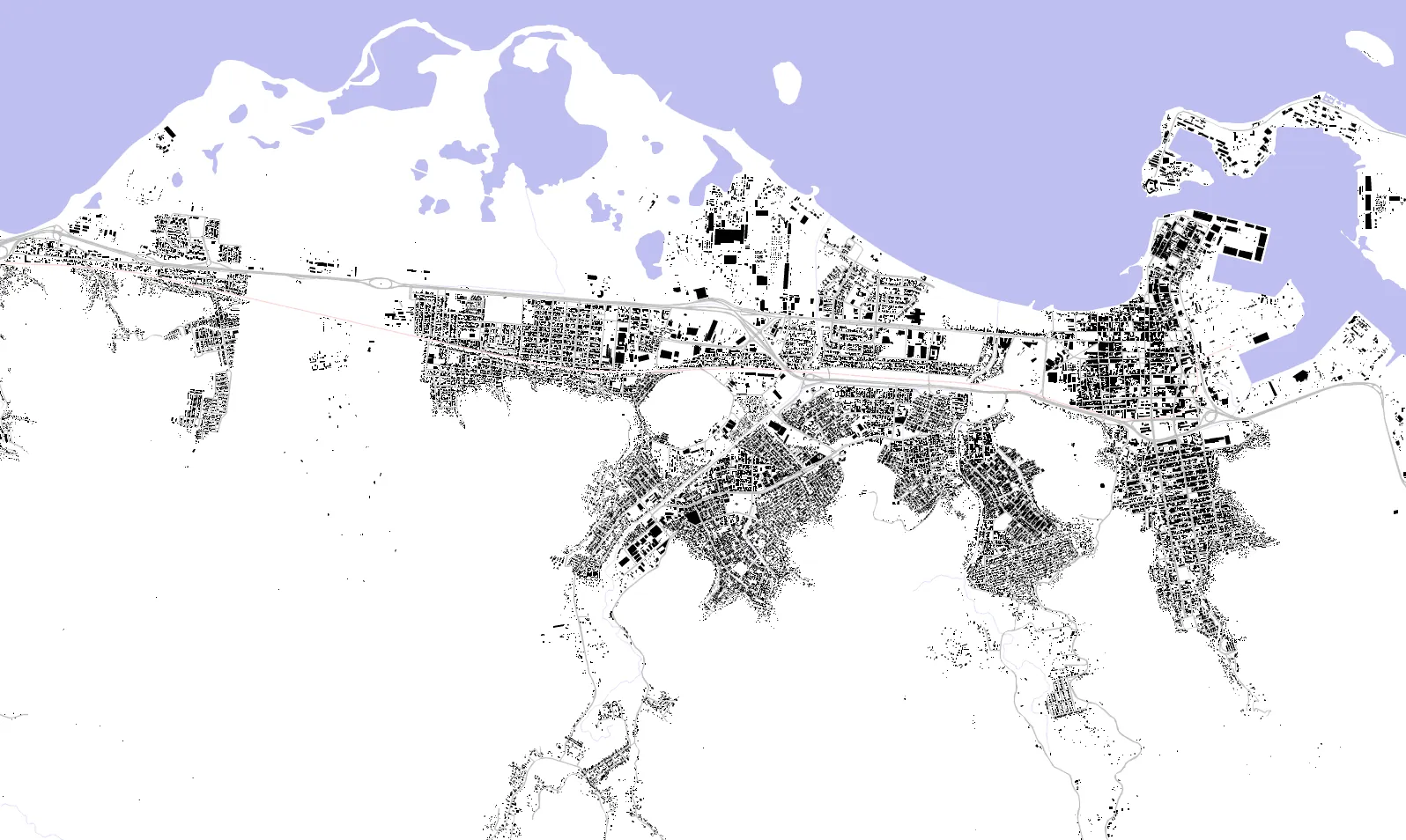 Puerto Cabello figure ground plan