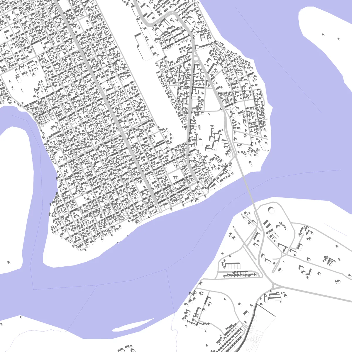 Puerto Francisco de Orellana site plan (2.5 km)