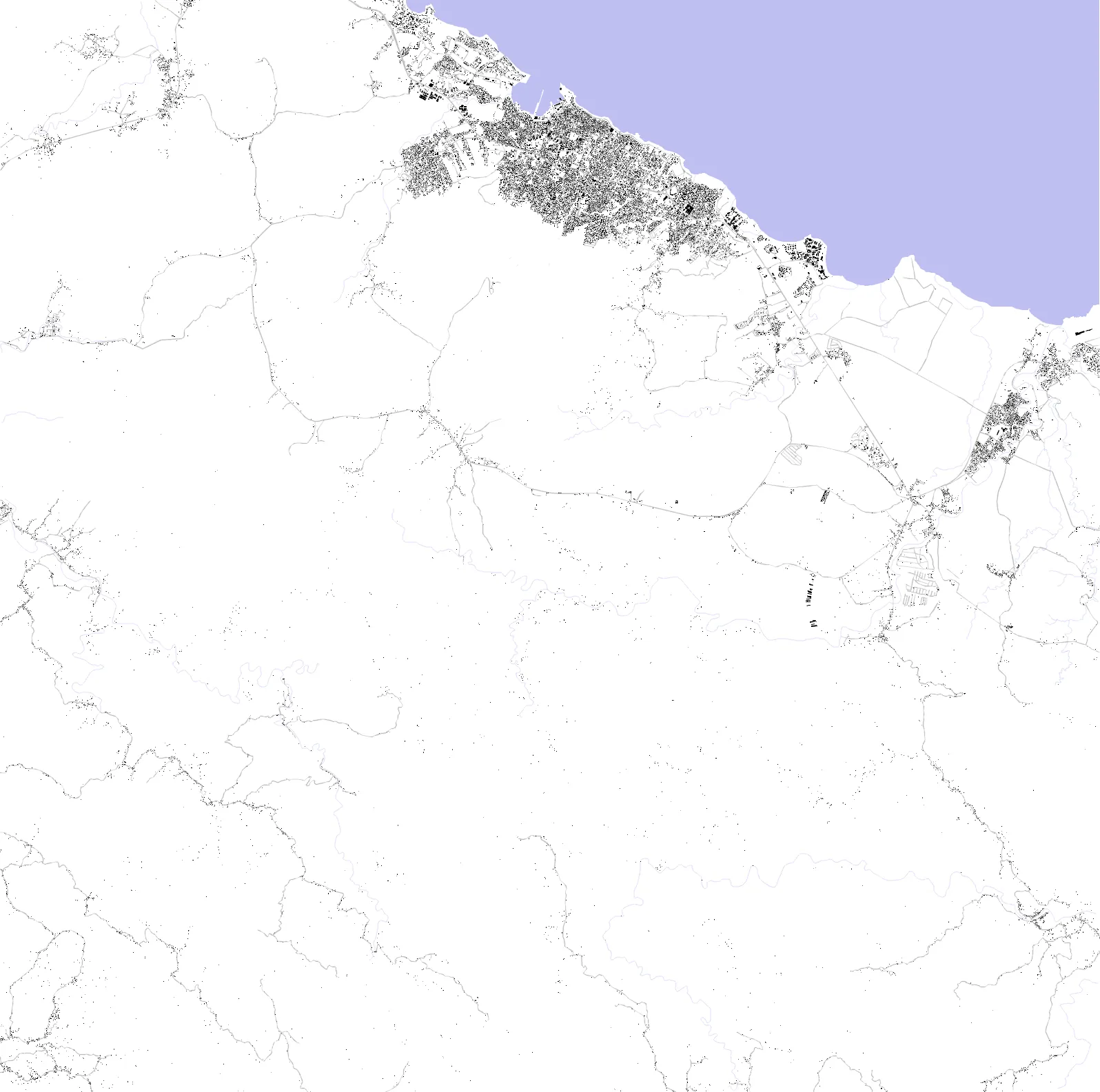 Puerto Plata figure ground plan