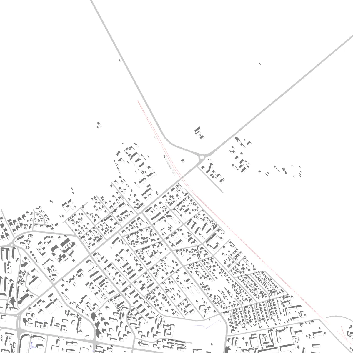 Puławy plan zagospodarowania (2,5 km)