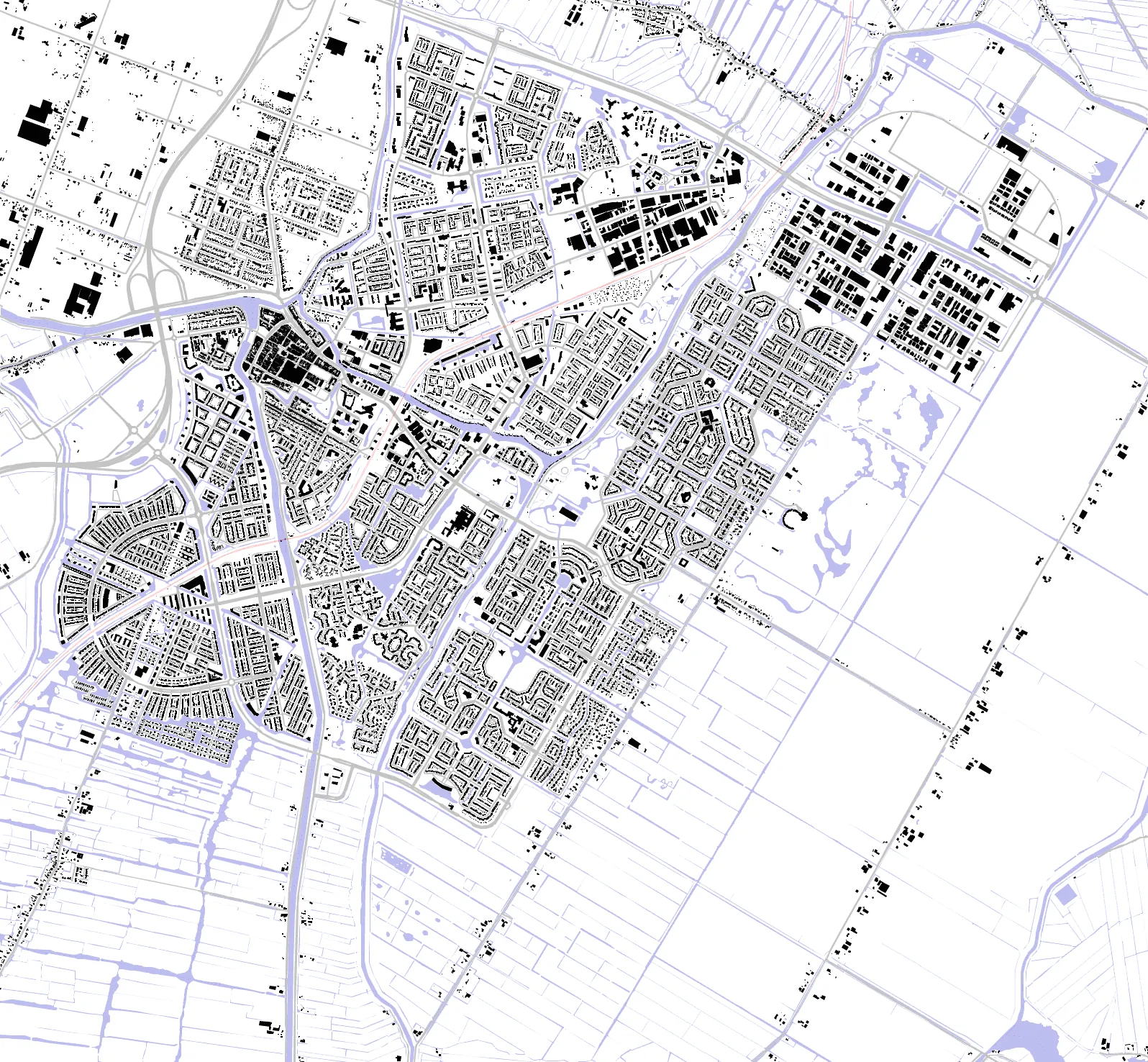 Purmerend figure ground plan